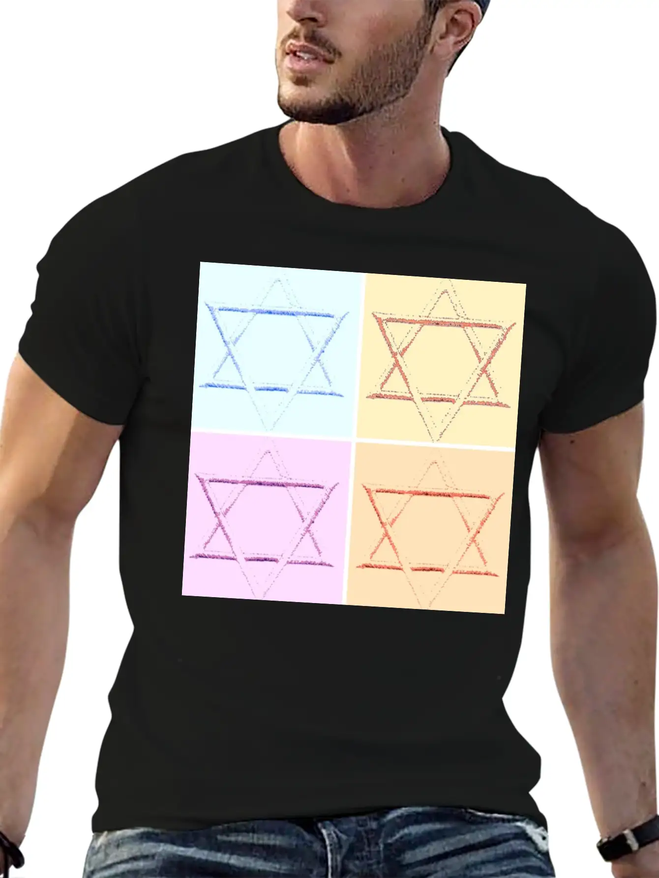 Star Of David Unisex Casual T-Shirt – Clean Design For Daily Comfort