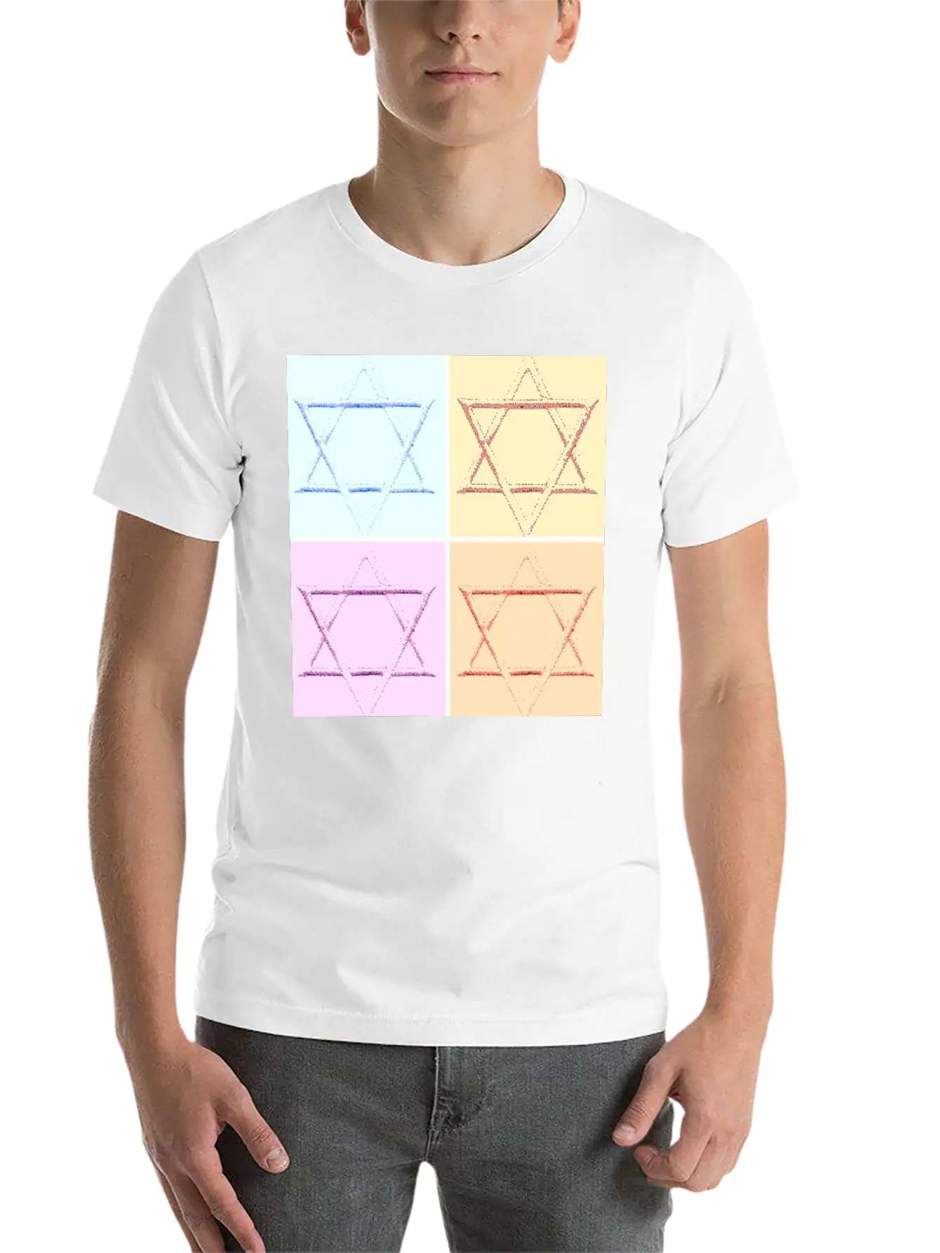 Star Of David Unisex Casual T-Shirt – Clean Design For Daily Comfort