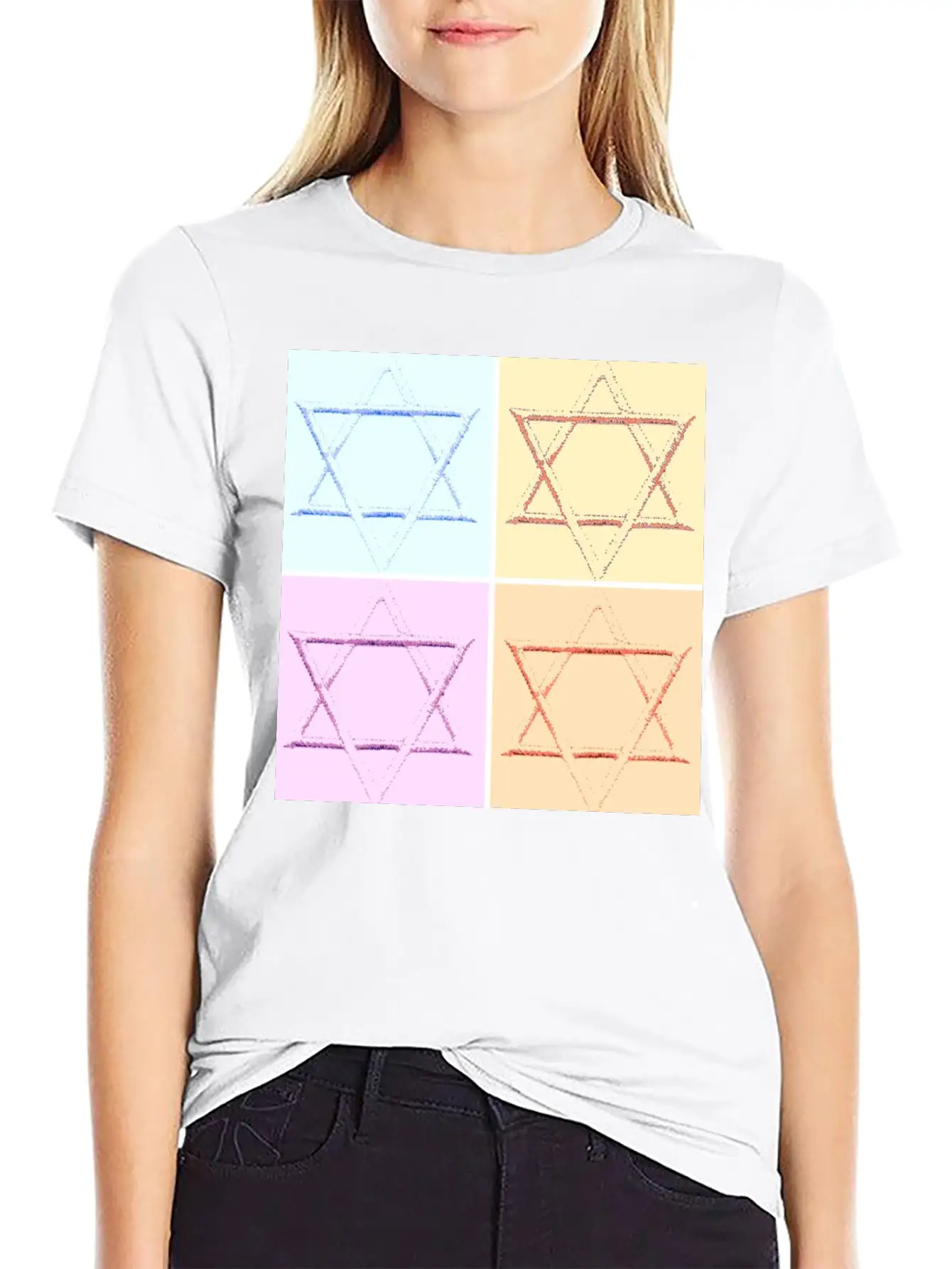 Star Of David Unisex Casual T-Shirt – Clean Design For Daily Comfort