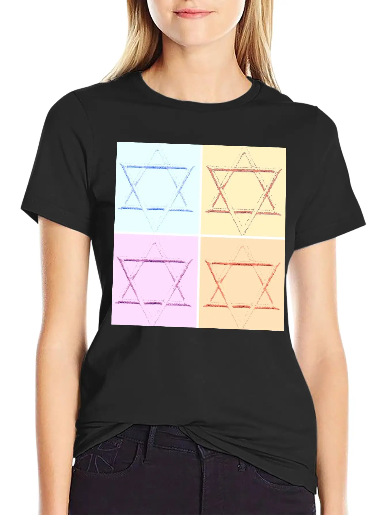 Star Of David Unisex Casual T-Shirt – Clean Design For Daily Comfort