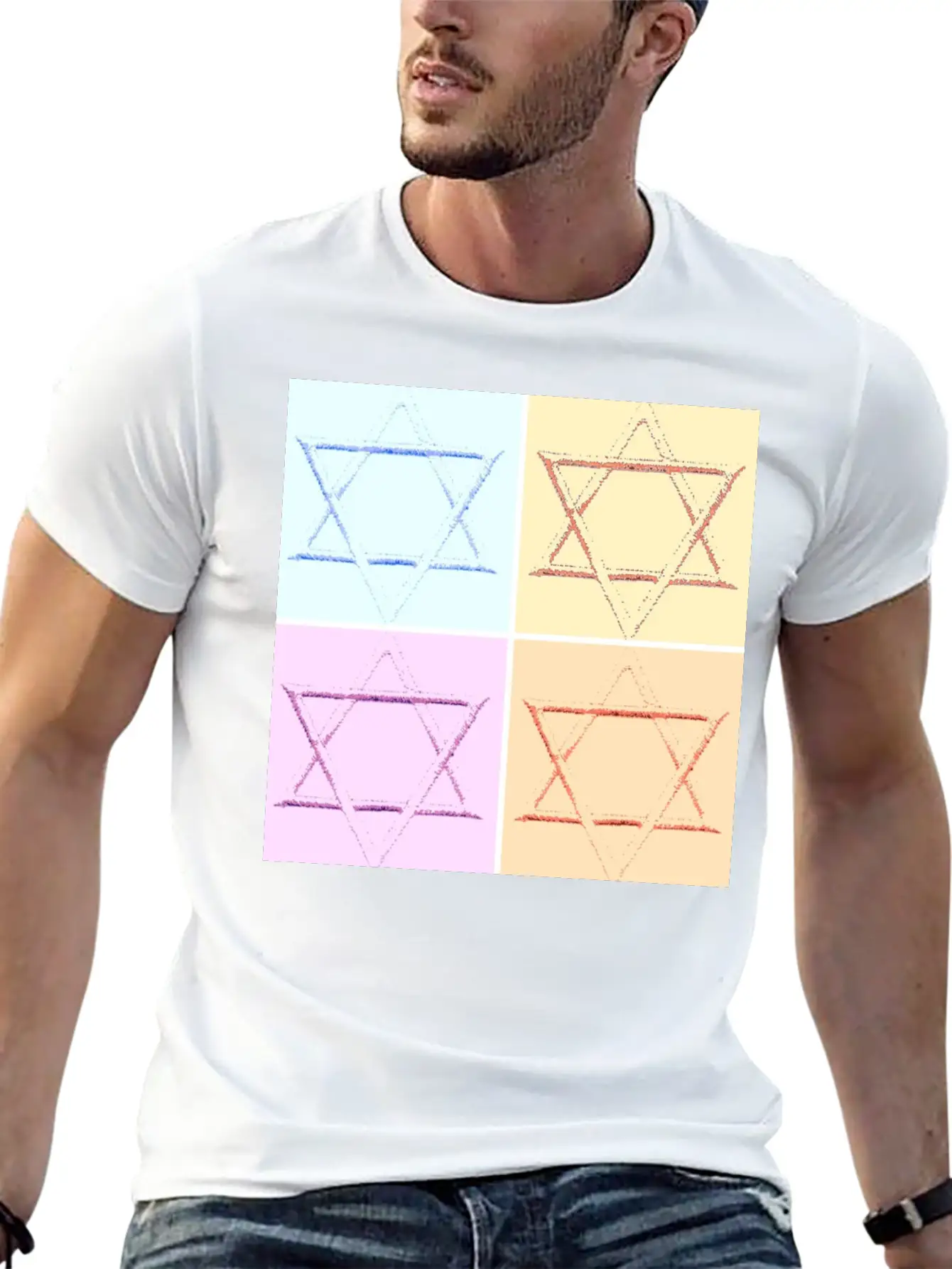 Star Of David Unisex Casual T-Shirt – Clean Design For Daily Comfort