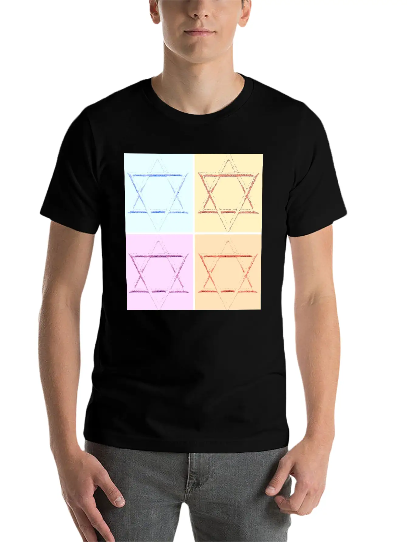 Star Of David Unisex Casual T-Shirt – Clean Design For Daily Comfort