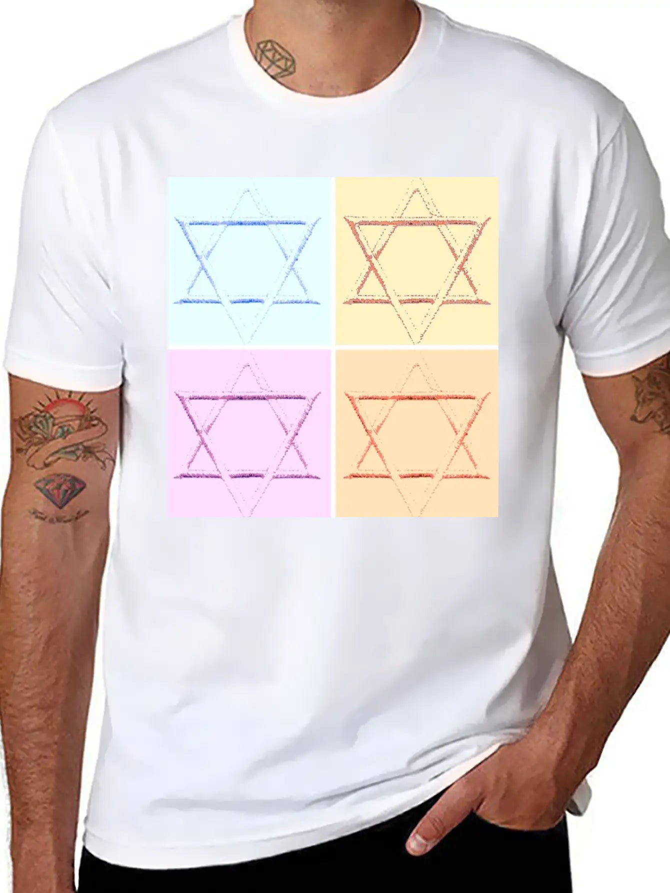 Star Of David Unisex Casual T-Shirt – Clean Design For Daily Comfort