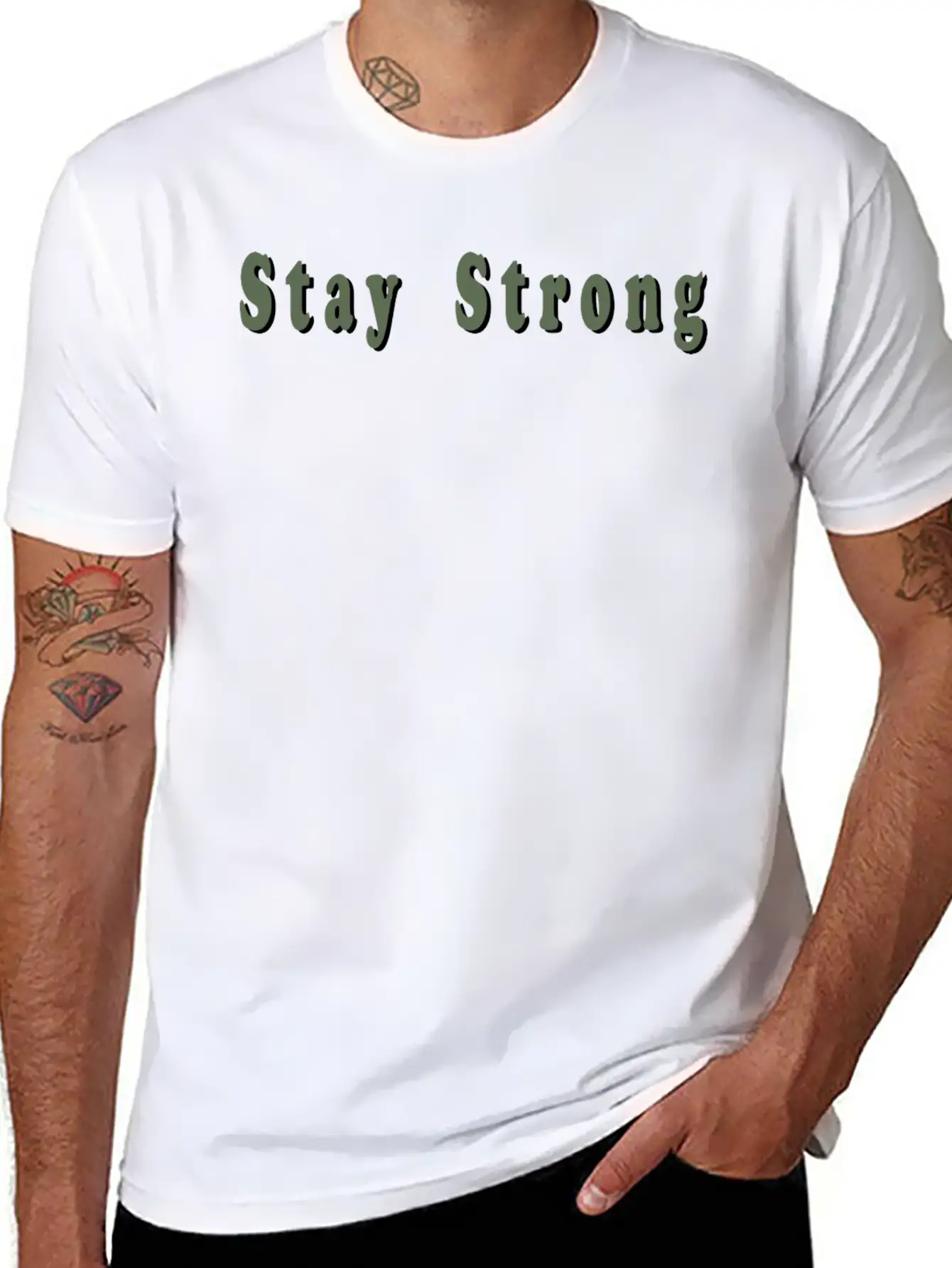 Stay Strong Unisex Casual T-Shirt – Clean Design For Daily Comfort