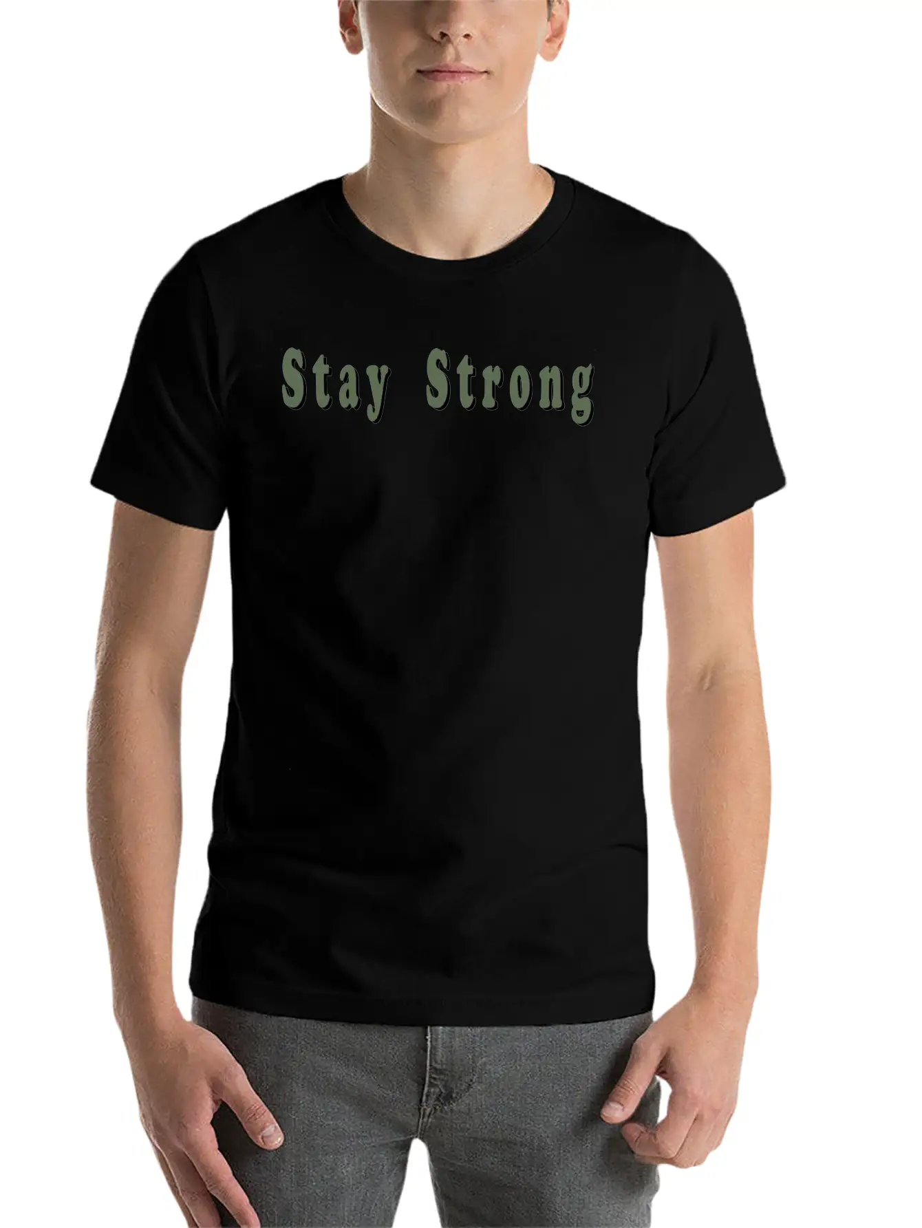 Stay Strong Unisex Casual T-Shirt – Clean Design For Daily Comfort