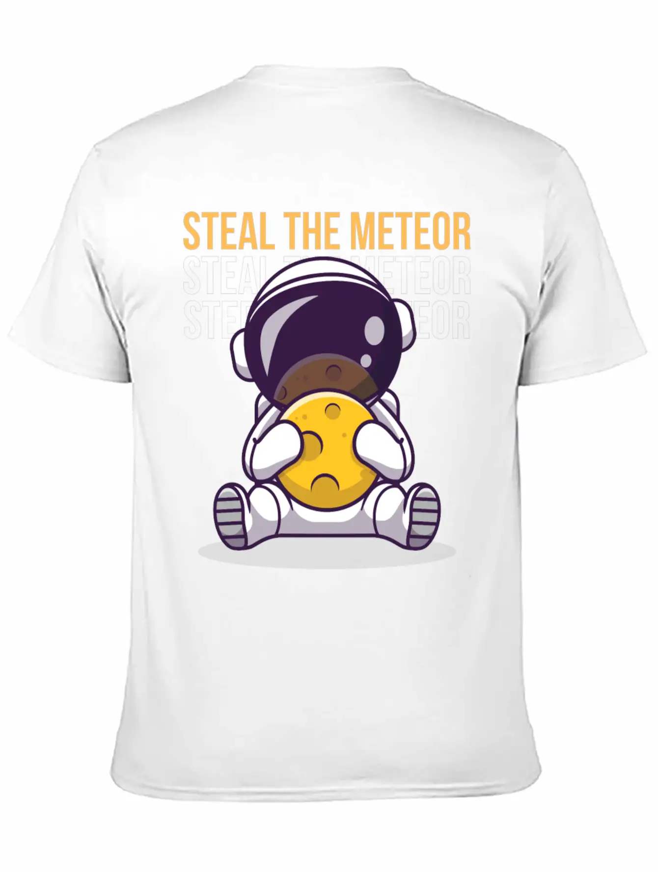"Steal The Meteor" By A 5 Yr Old Unisex Casual T-Shirt – Clean Design For Daily Comfort