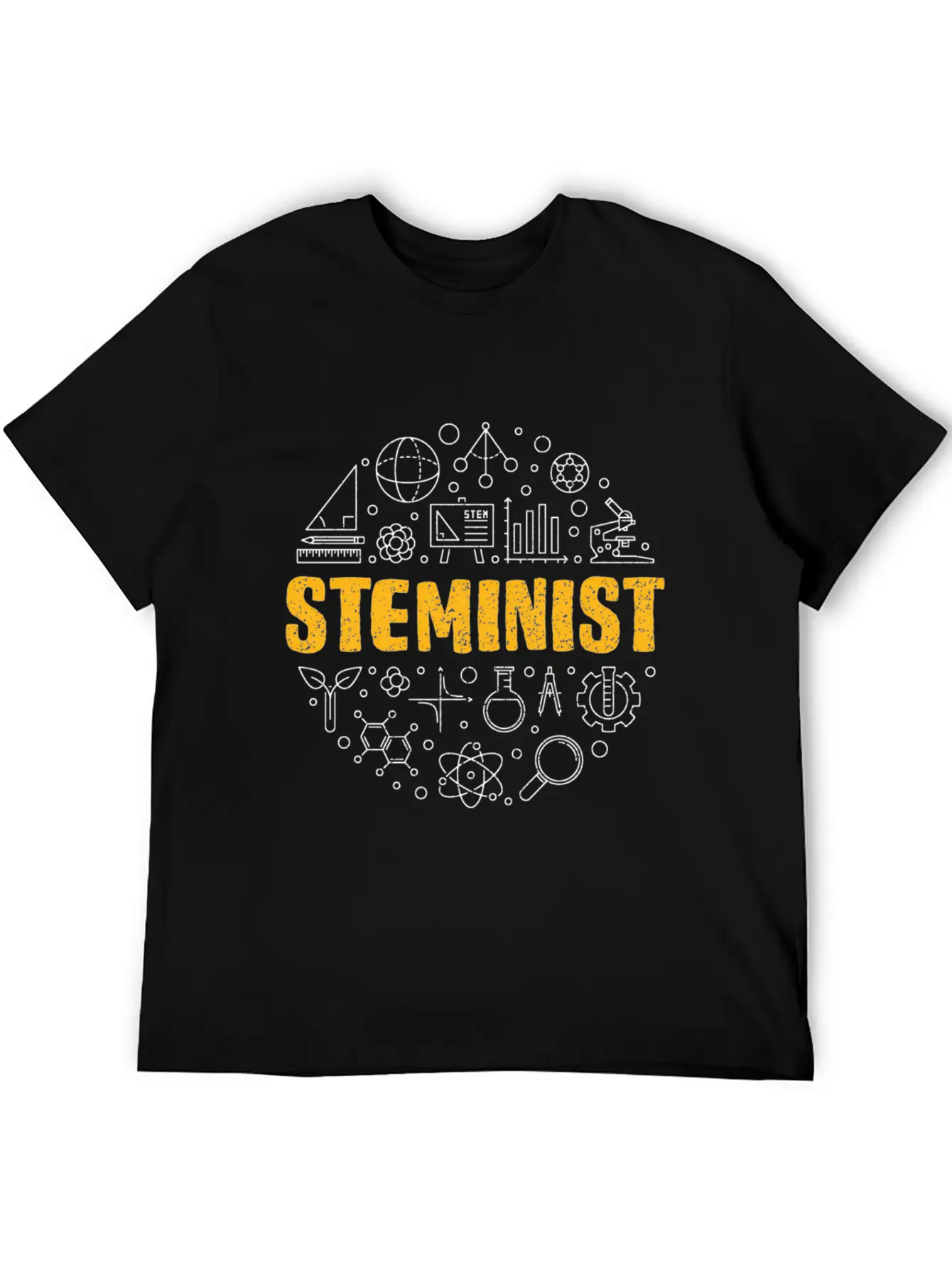 Steminist - Science Tech Engineering And Math Stem Unisex Casual T-Shirt – Clean Design For Daily Comfort