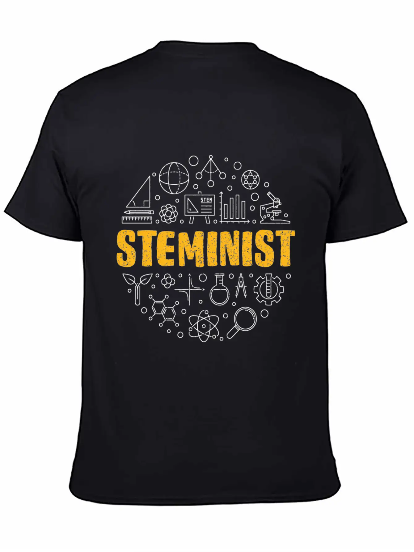 Steminist - Science Tech Engineering And Math Stem Unisex Casual T-Shirt – Clean Design For Daily Comfort