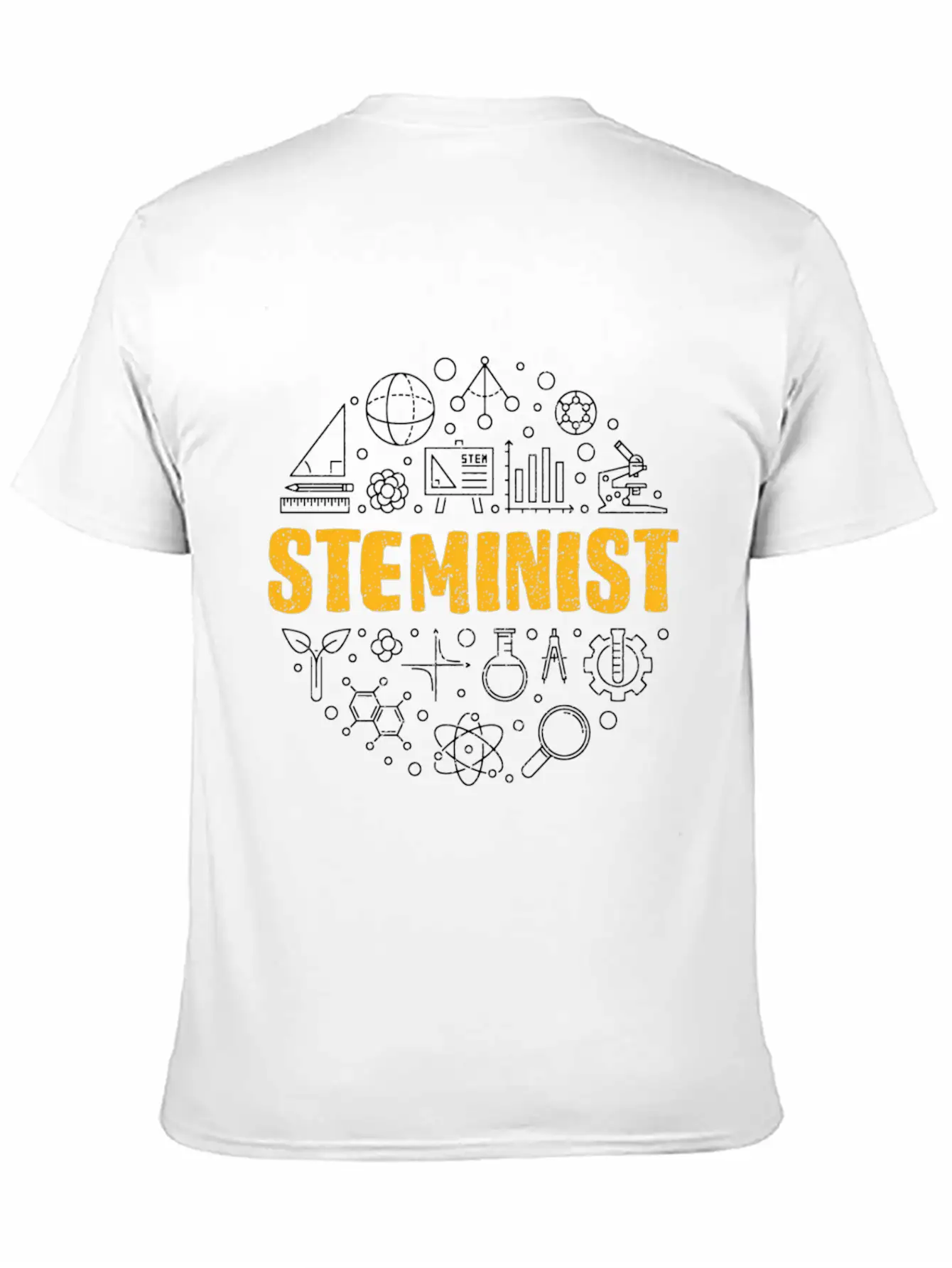 Steminist - Science Tech Engineering And Math Stem Unisex Casual T-Shirt – Clean Design For Daily Comfort