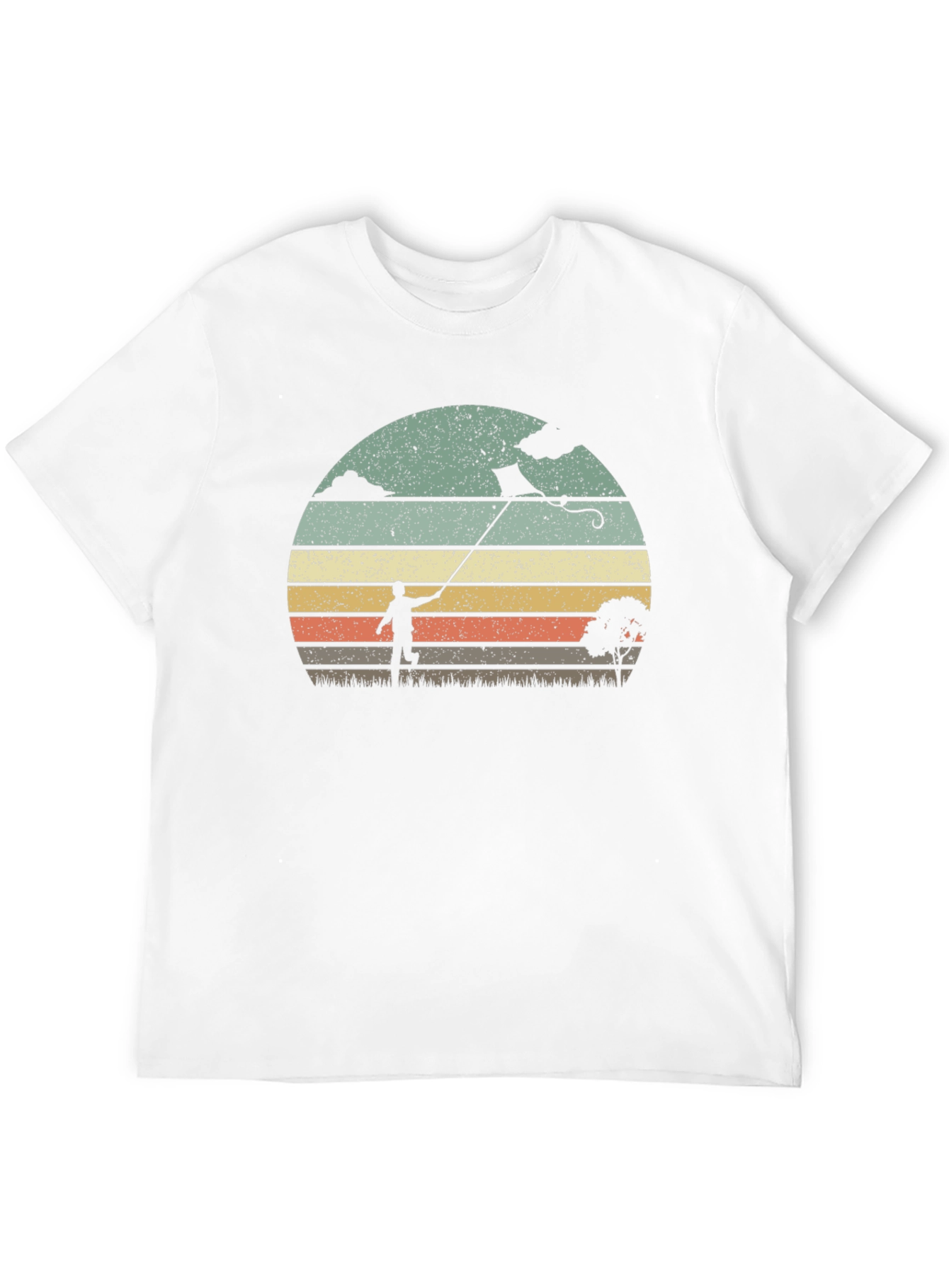 Retro Kite Flying Graphic T-Shirt
