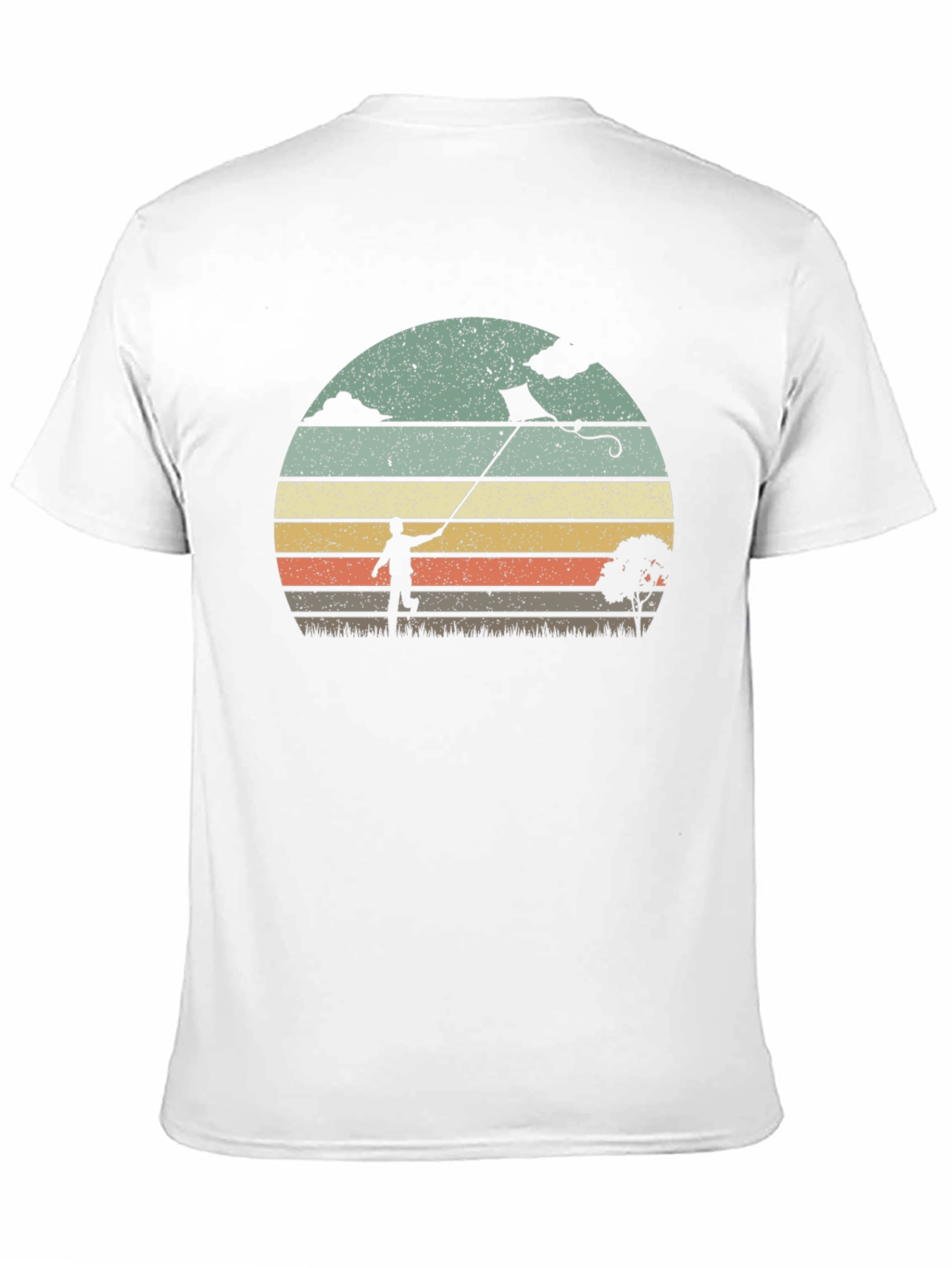 Retro Kite Flying Graphic T-Shirt
