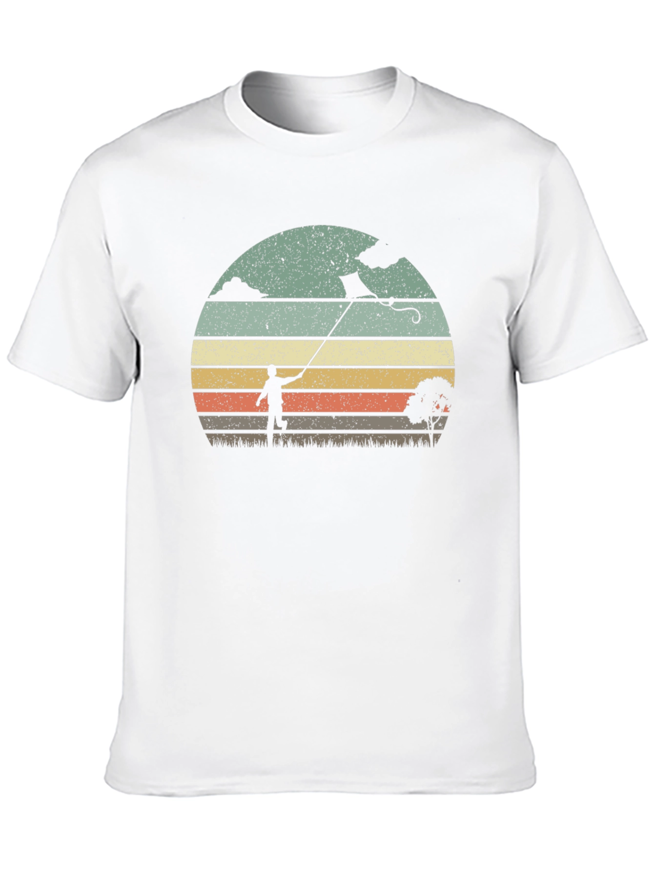 Retro Kite Flying Graphic T-Shirt