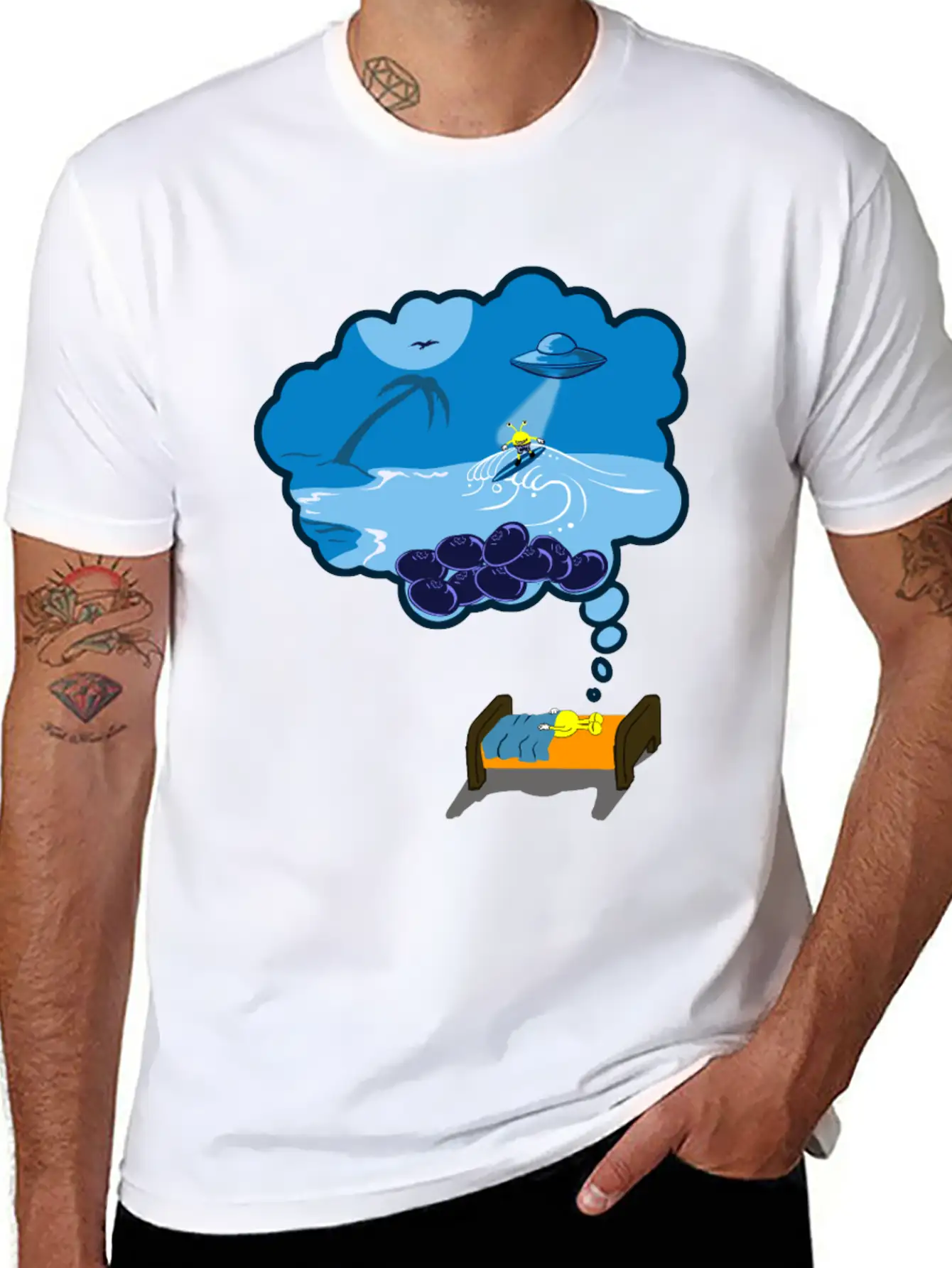 Strainge - Blue Dream Marijuana Strain Shirt Unisex Casual T-Shirt – Clean Design For Daily Comfort