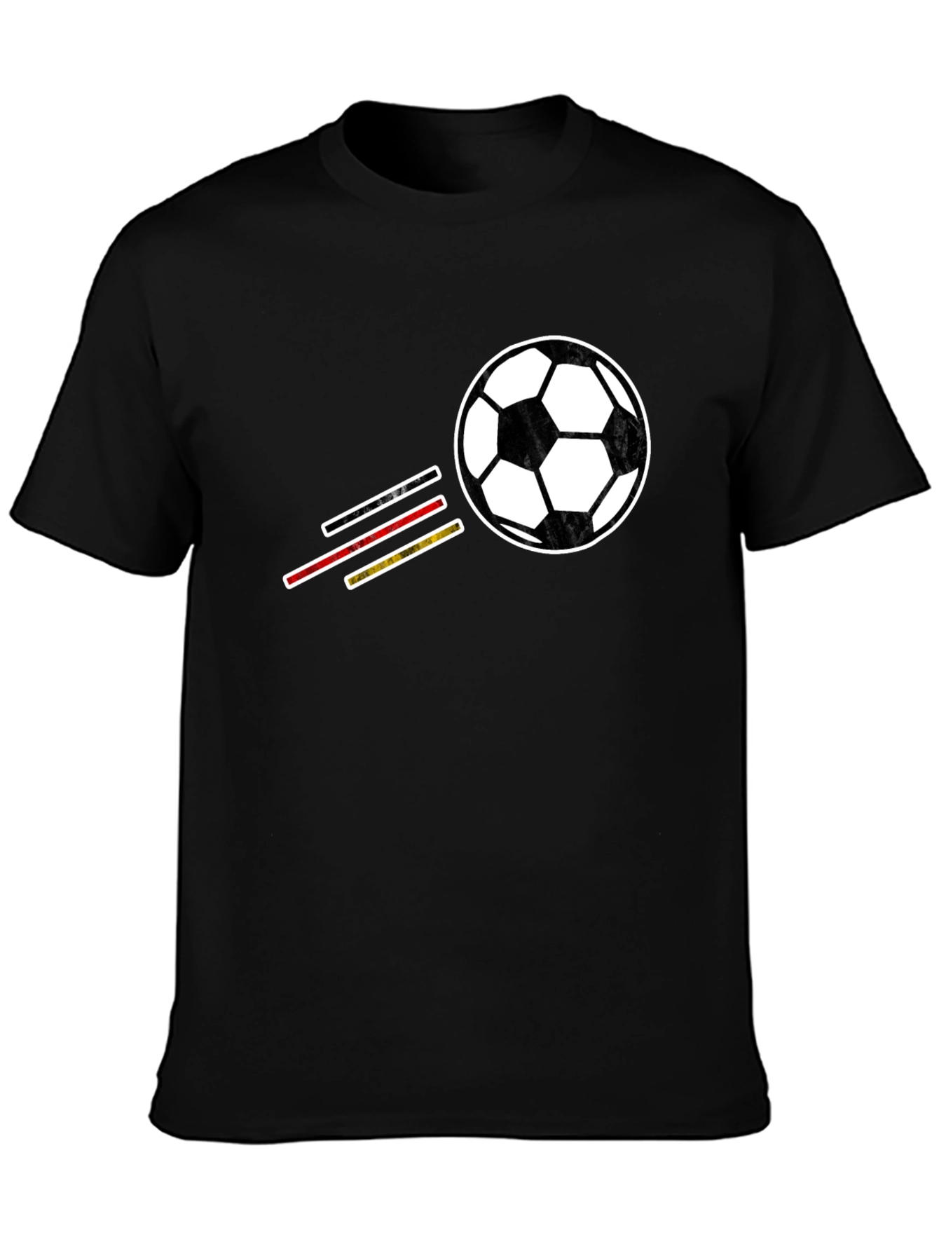 Soccer Ball T-Shirt - Black Graphic Tee