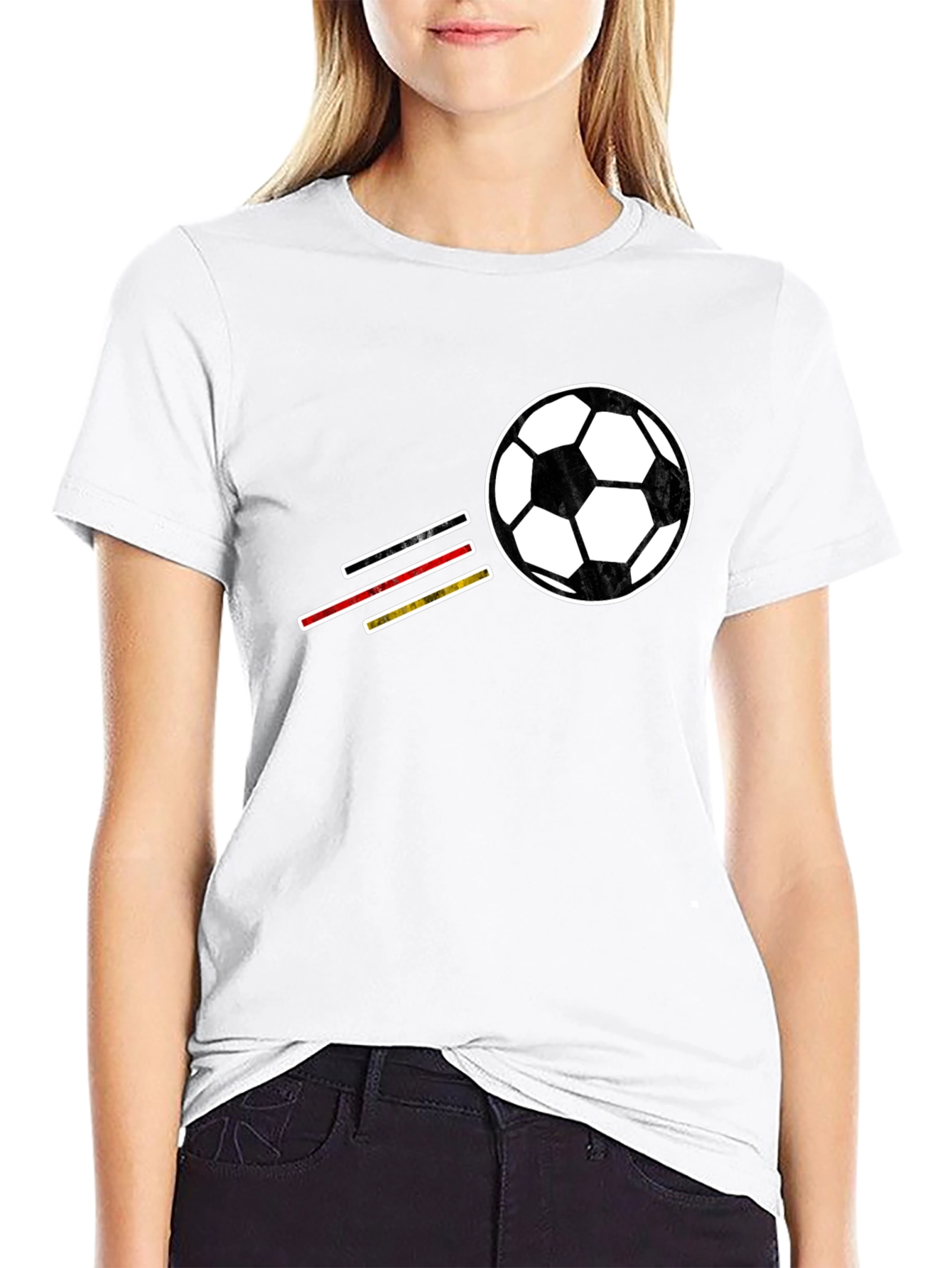 Soccer Ball T-Shirt - Black Graphic Tee