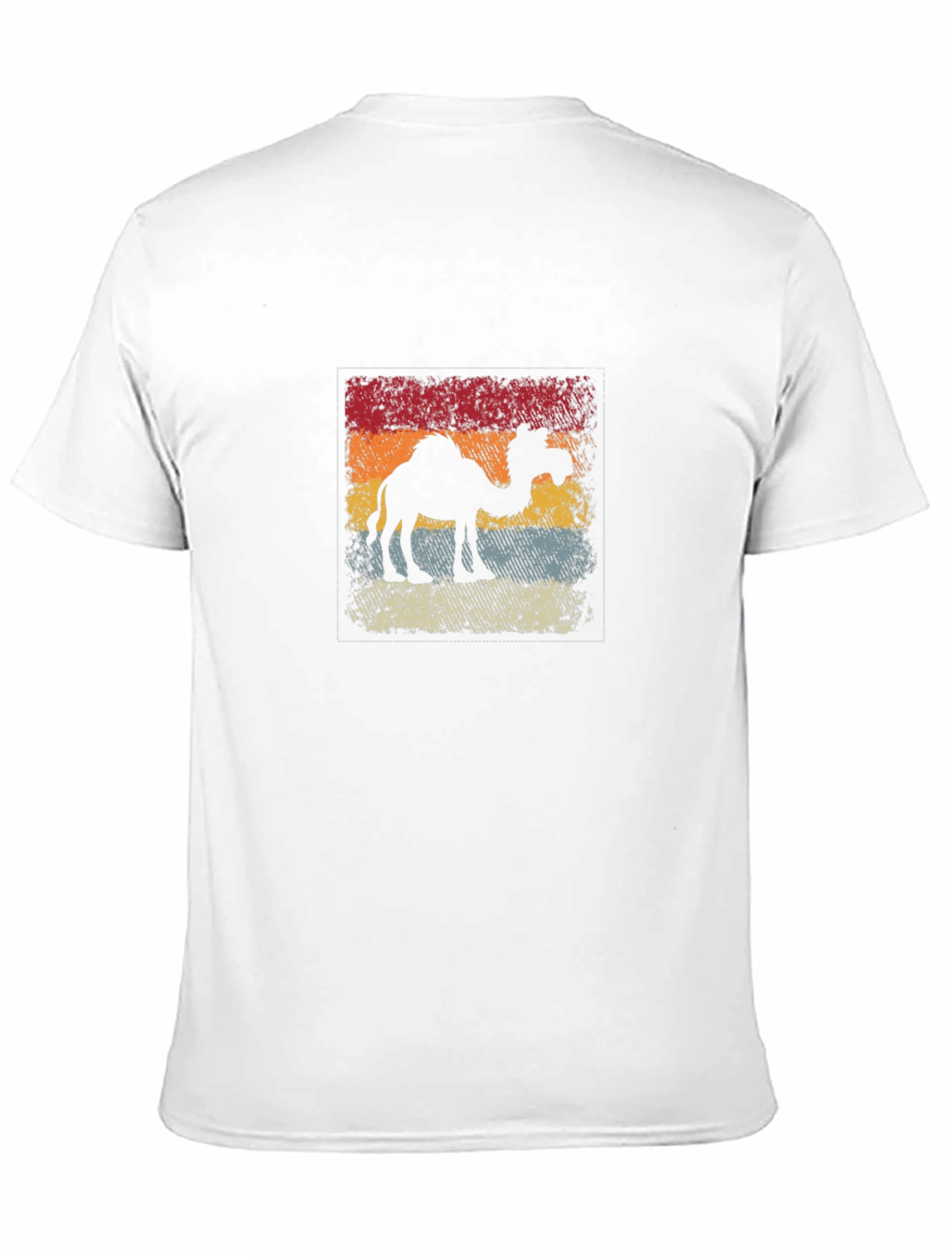 Retro Camel Silhouette Black T-Shirt