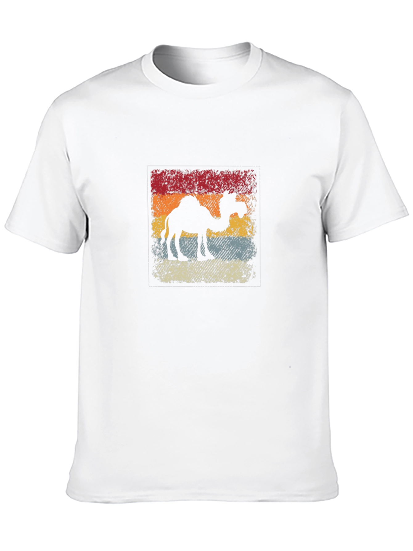 Retro Camel Silhouette Black T-Shirt