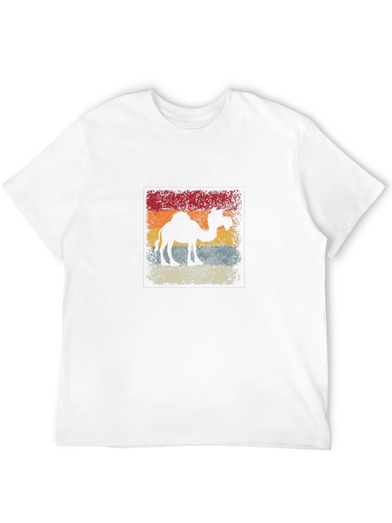 Retro Camel Silhouette Black T-Shirt