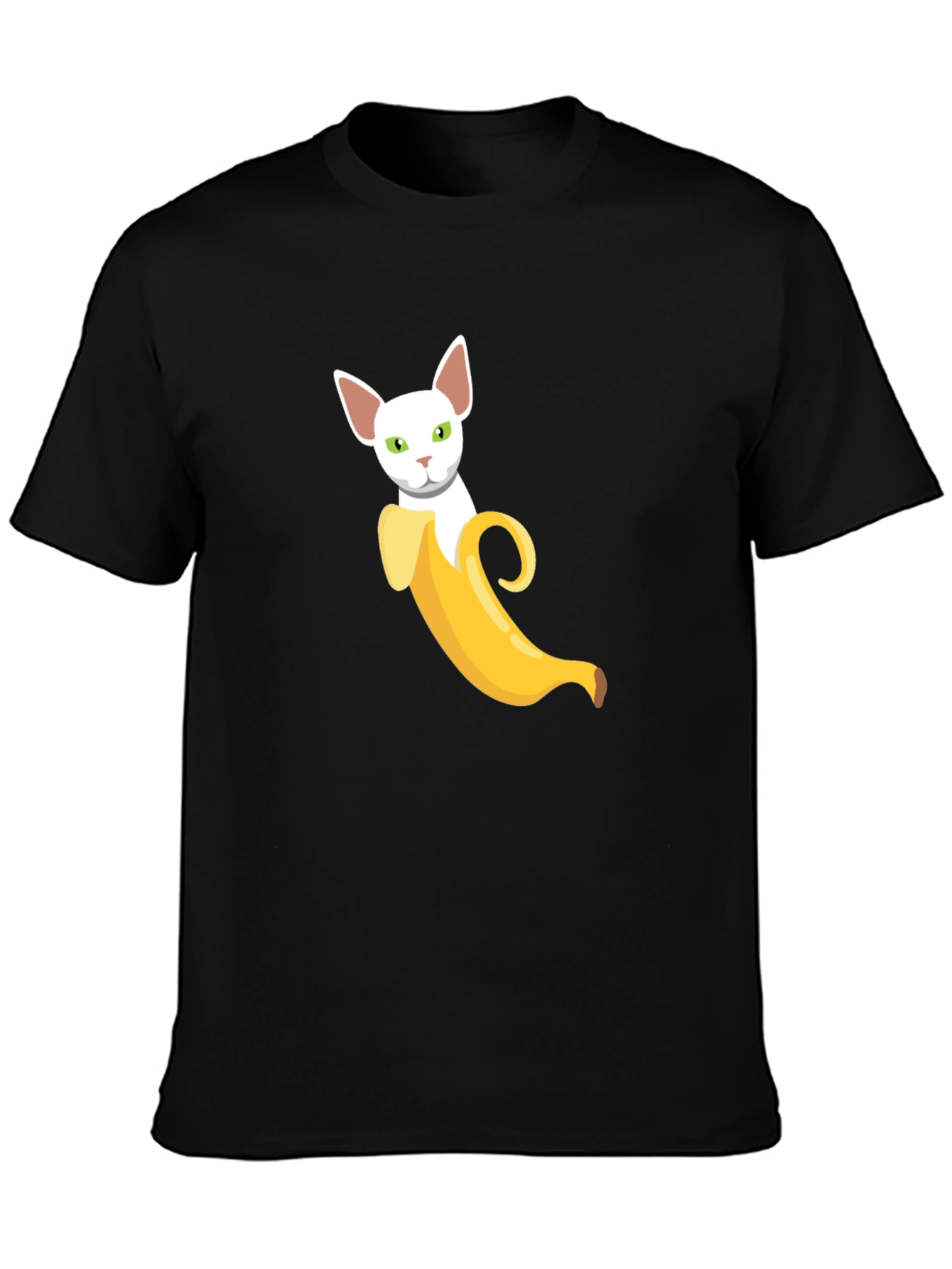Banana Cat Graphic Tee - Quirky Comfy