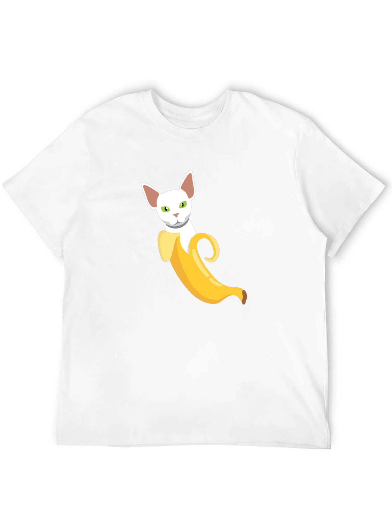 Banana Cat Graphic Tee - Quirky Comfy