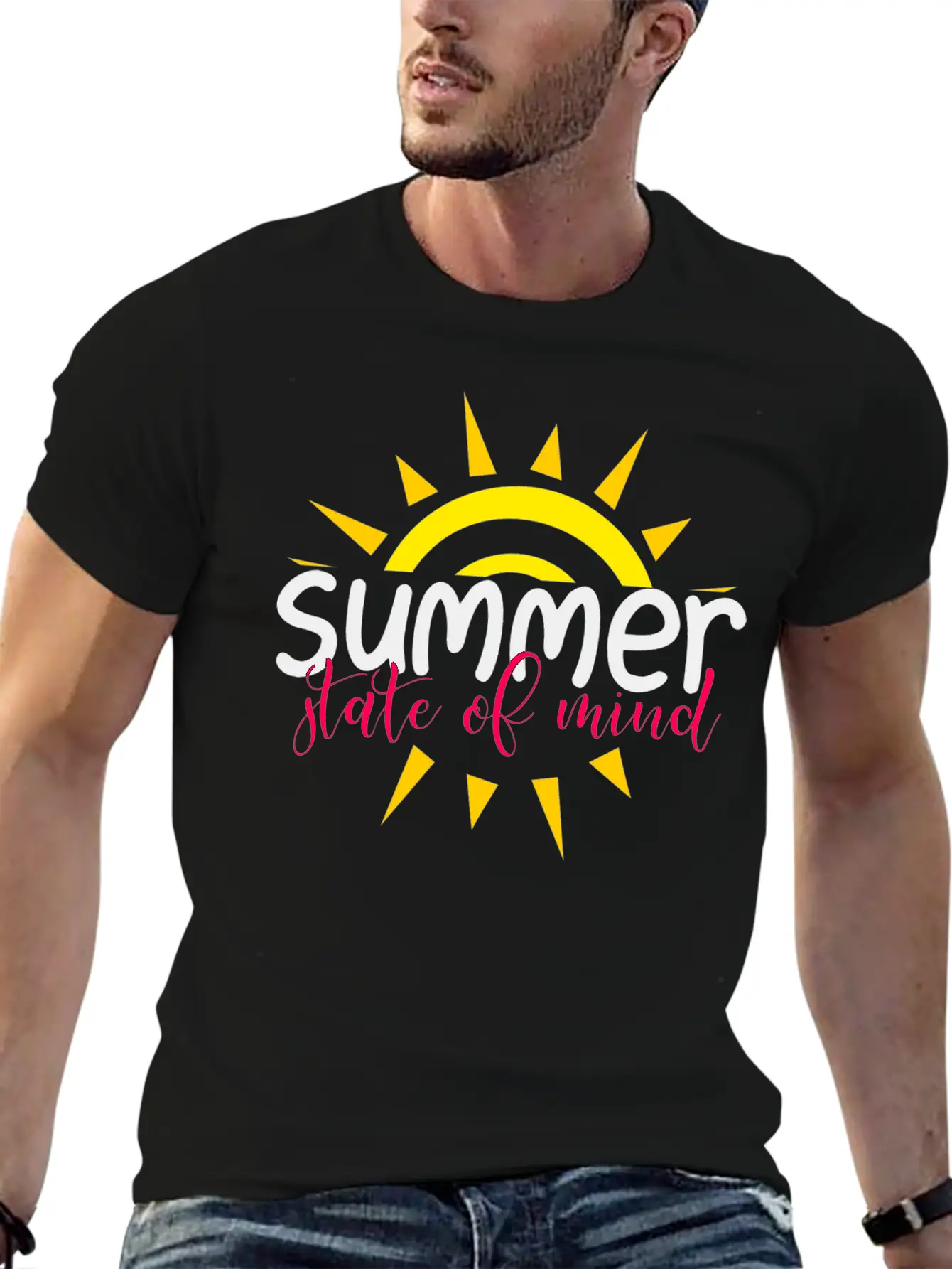 Summer State Of Mind Unisex Casual T-Shirt – Clean Design For Daily Comfort