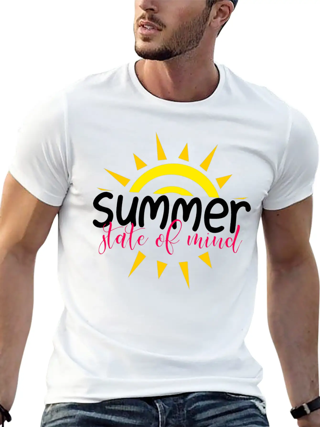 Summer State Of Mind Unisex Casual T-Shirt – Clean Design For Daily Comfort