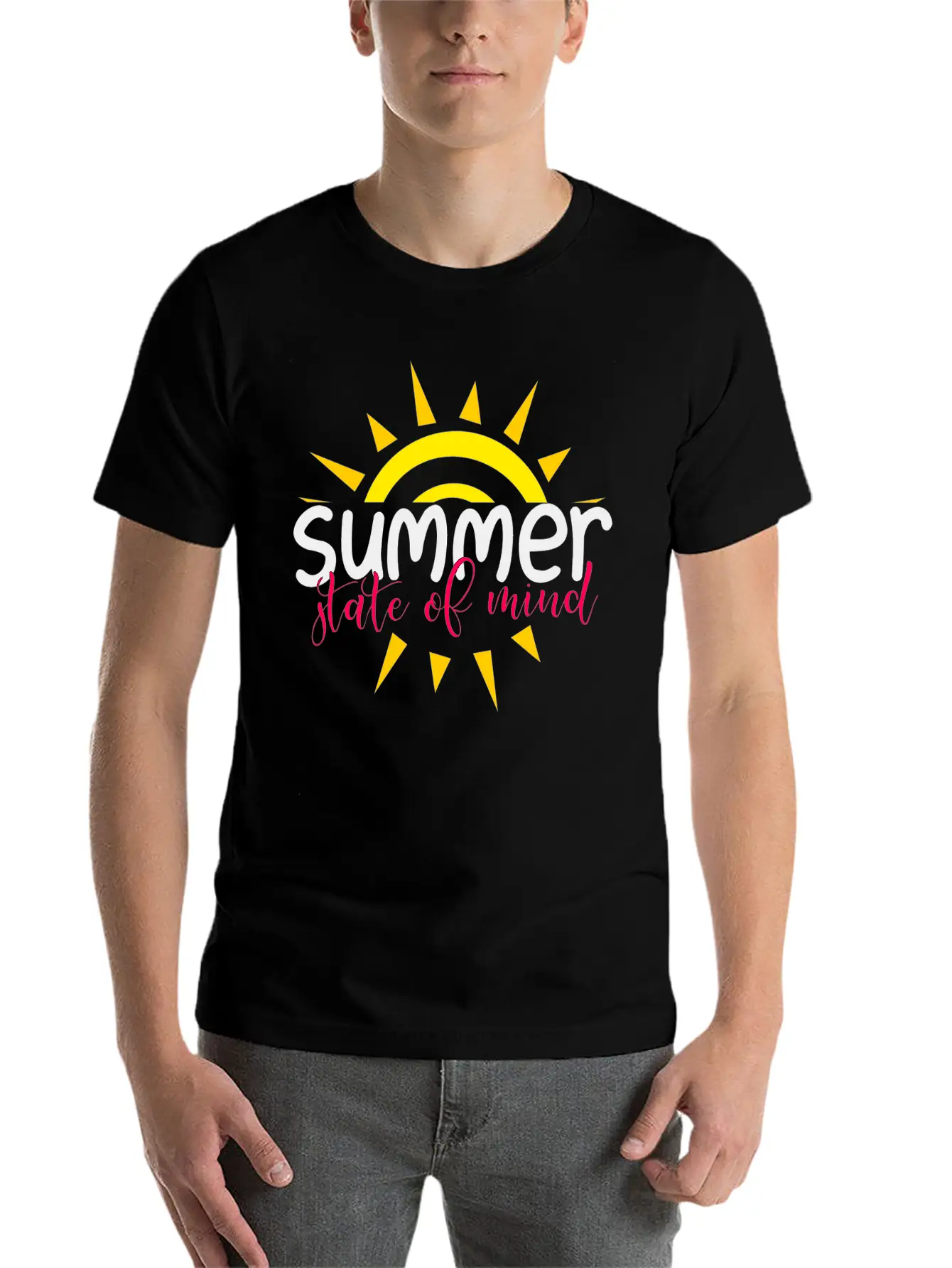 Summer State Of Mind Unisex Casual T-Shirt – Clean Design For Daily Comfort