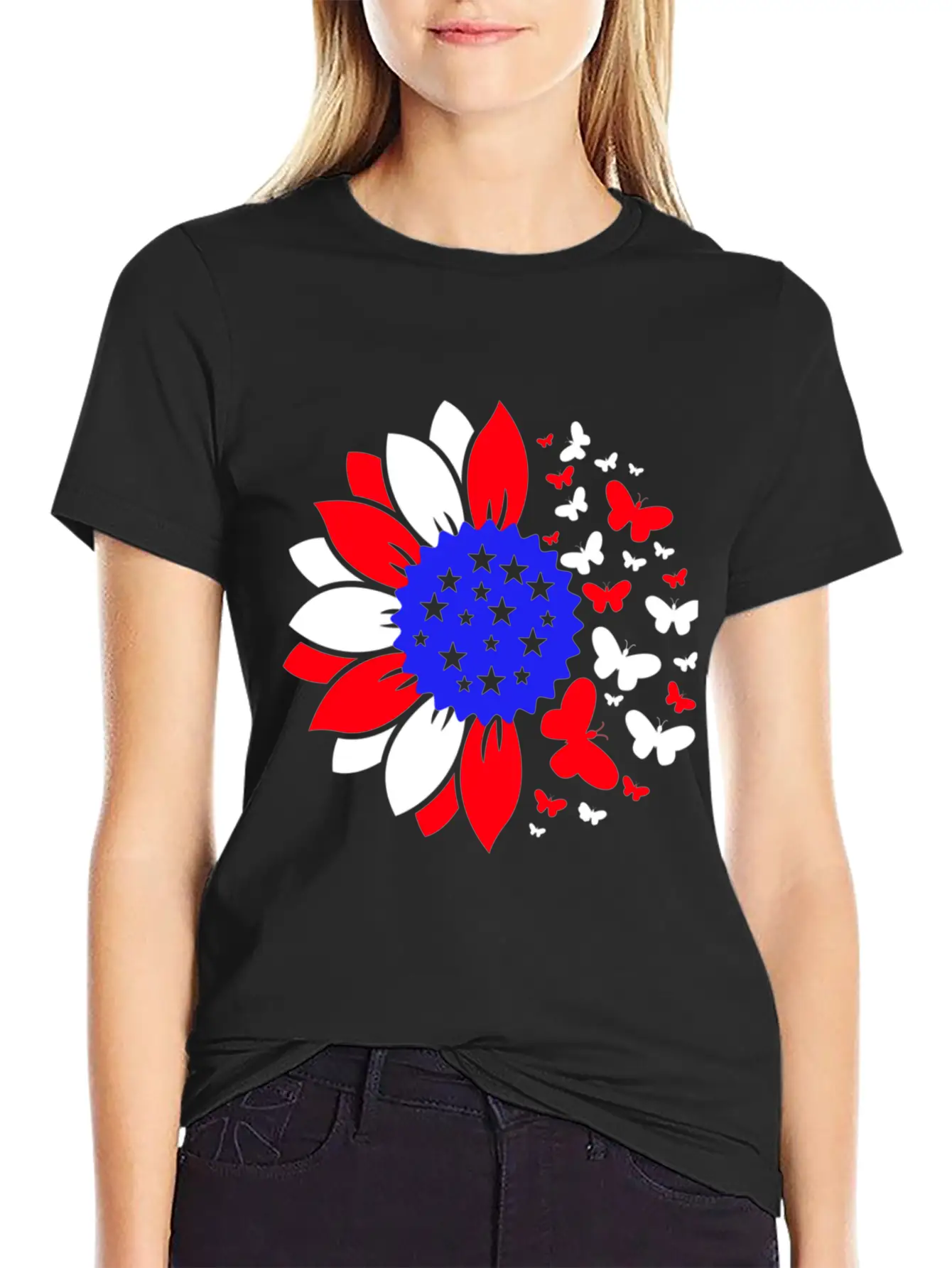 Sunflower Butterflies Dreams Monarchs Natural Unisex Casual T-Shirt – Clean Design For Daily Comfort