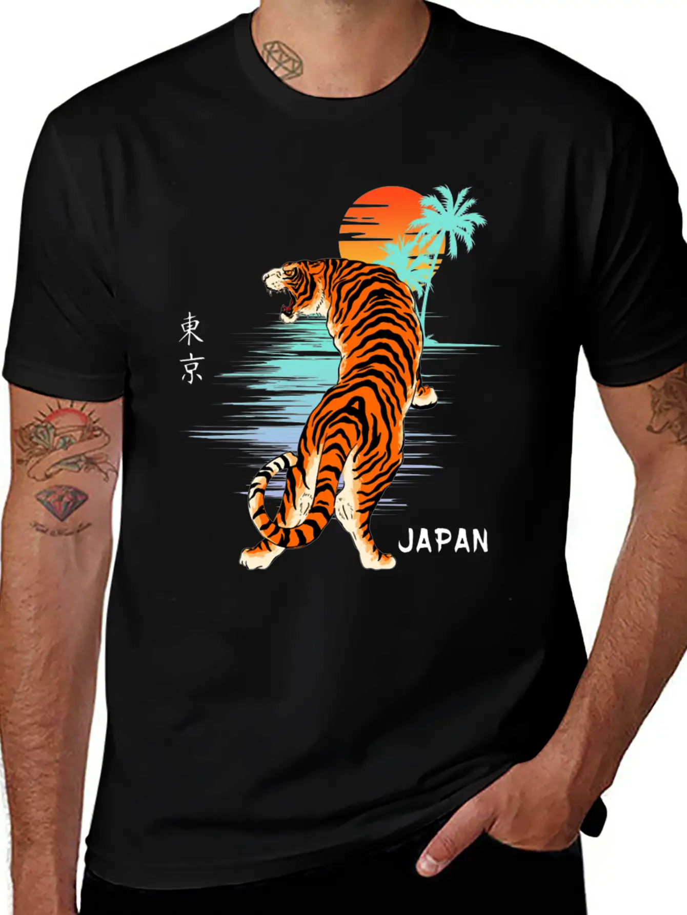 Sunset Tiger Unisex Casual T-Shirt – Clean Design For Daily Comfort