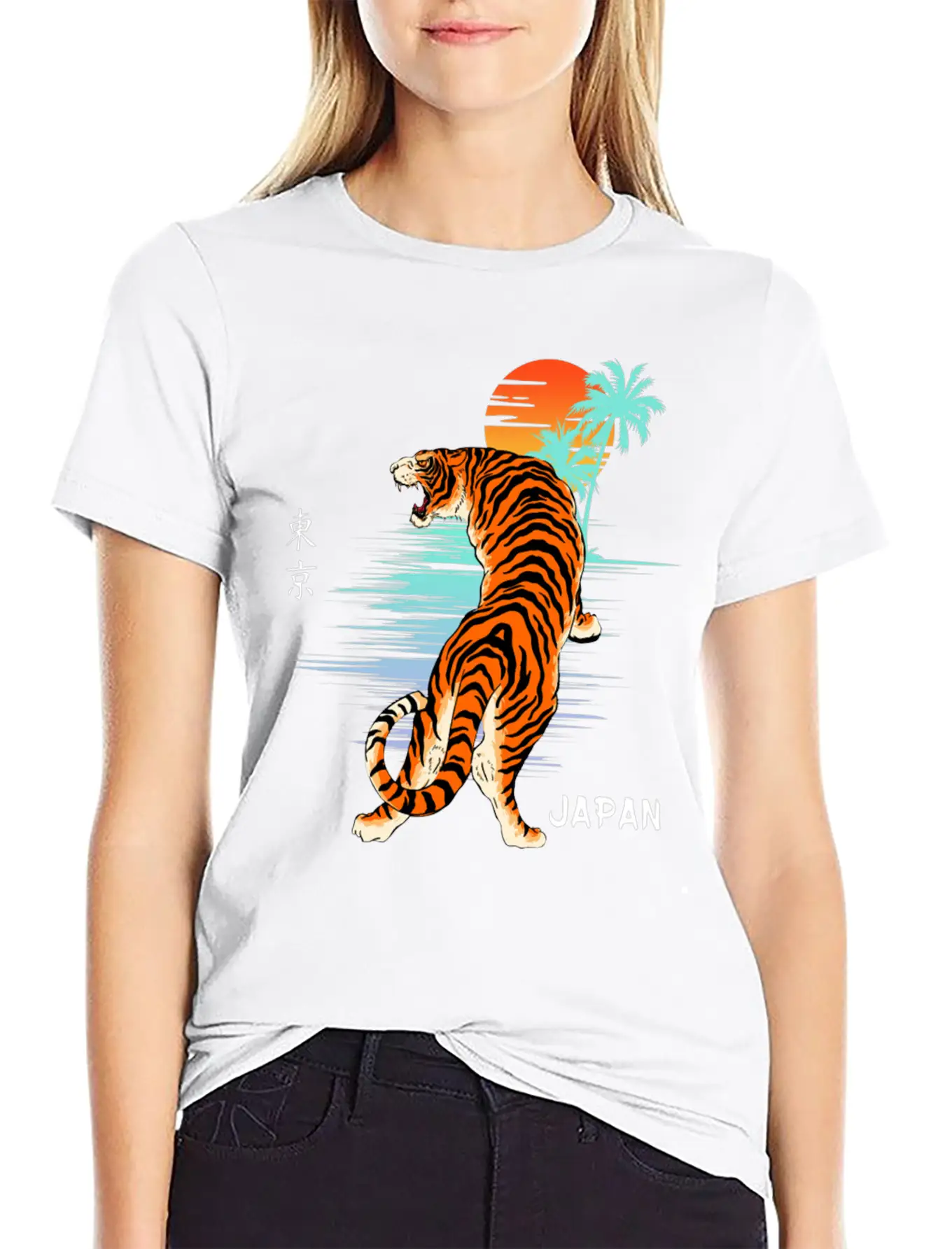 Sunset Tiger Unisex Casual T-Shirt – Clean Design For Daily Comfort
