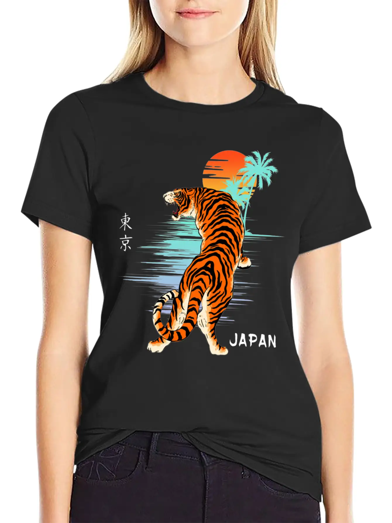 Sunset Tiger Unisex Casual T-Shirt – Clean Design For Daily Comfort
