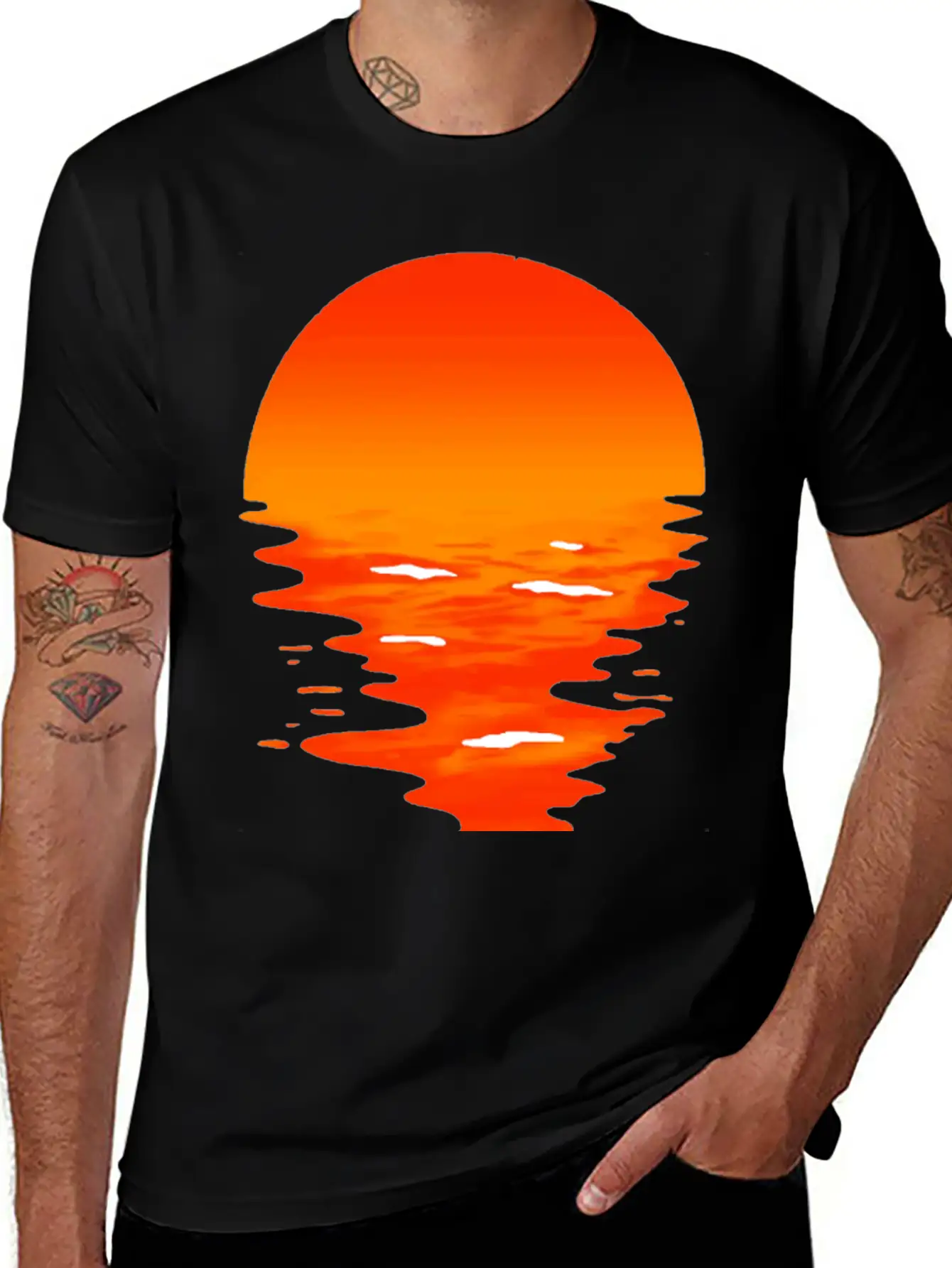 Sunset Unisex Casual T-Shirt – Clean Design For Daily Comfort