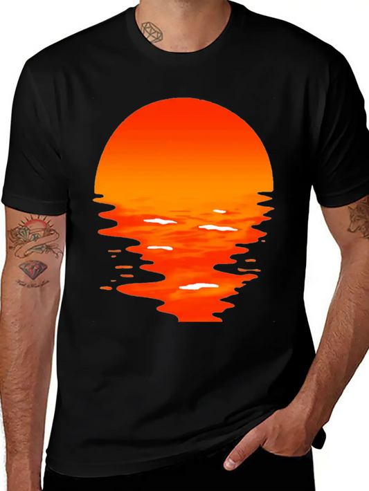 Sunset Unisex Casual T-Shirt – Clean Design For Daily Comfort