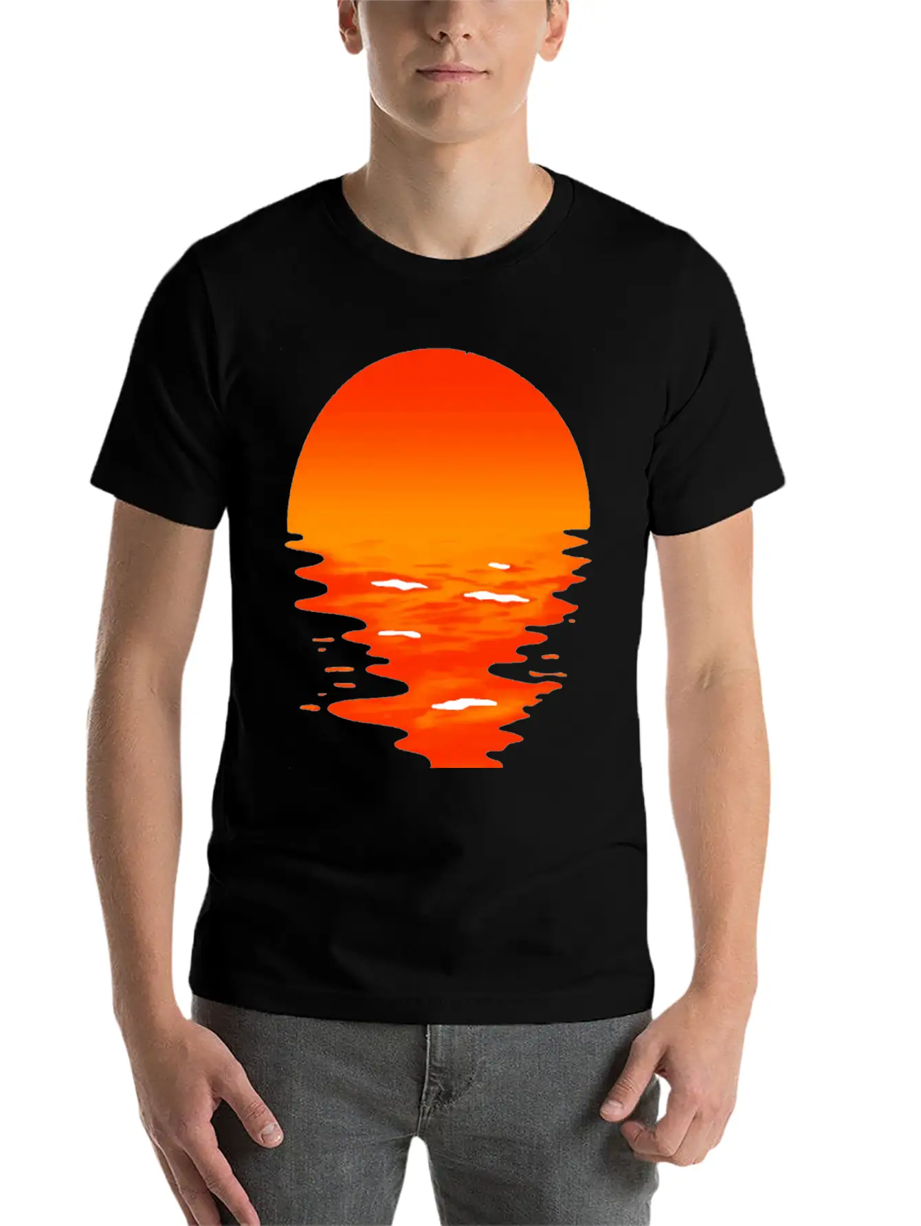 Sunset Unisex Casual T-Shirt – Clean Design For Daily Comfort