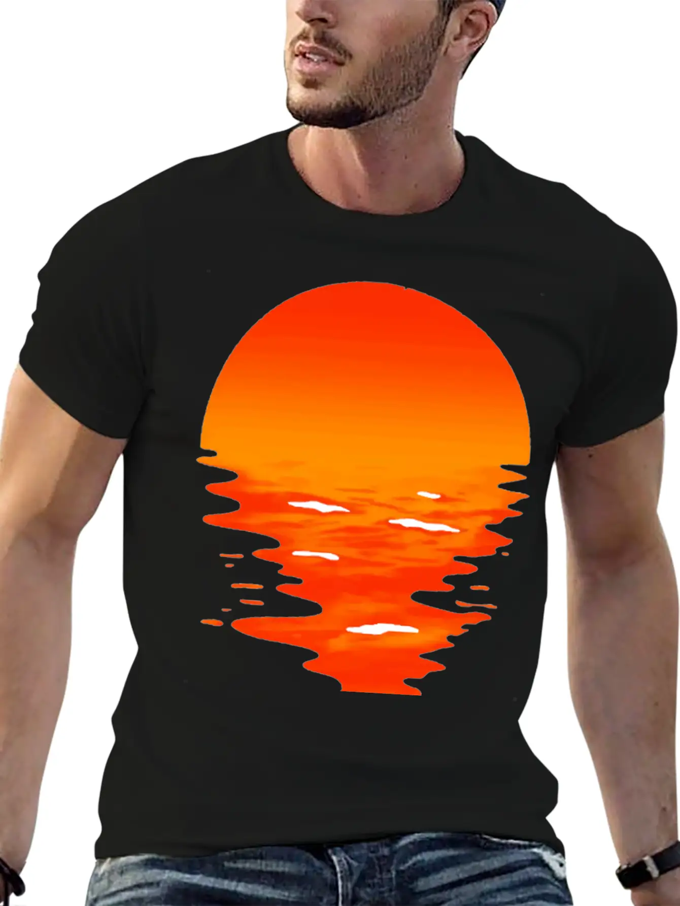 Sunset Unisex Casual T-Shirt – Clean Design For Daily Comfort