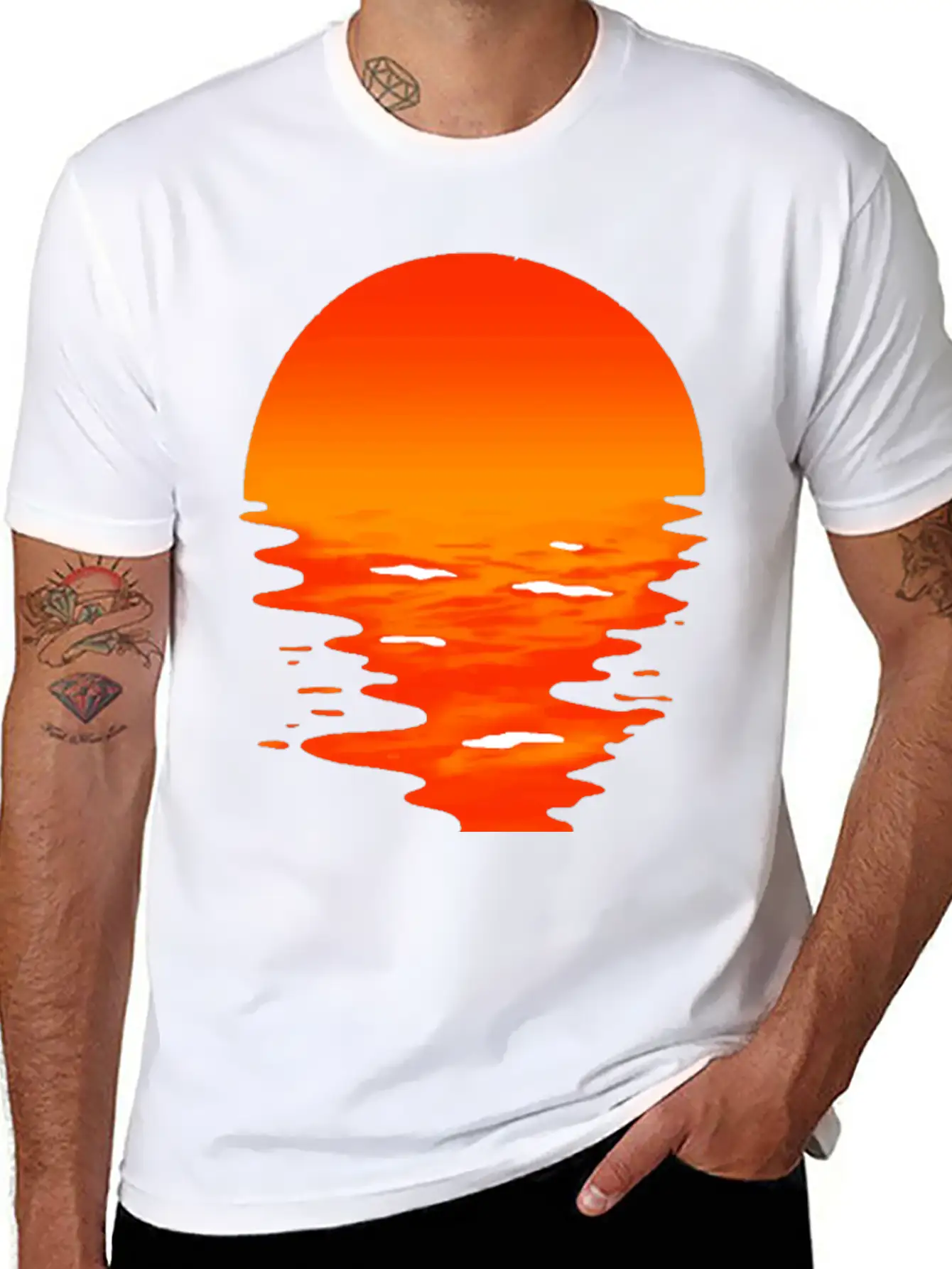 Sunset Unisex Casual T-Shirt – Clean Design For Daily Comfort