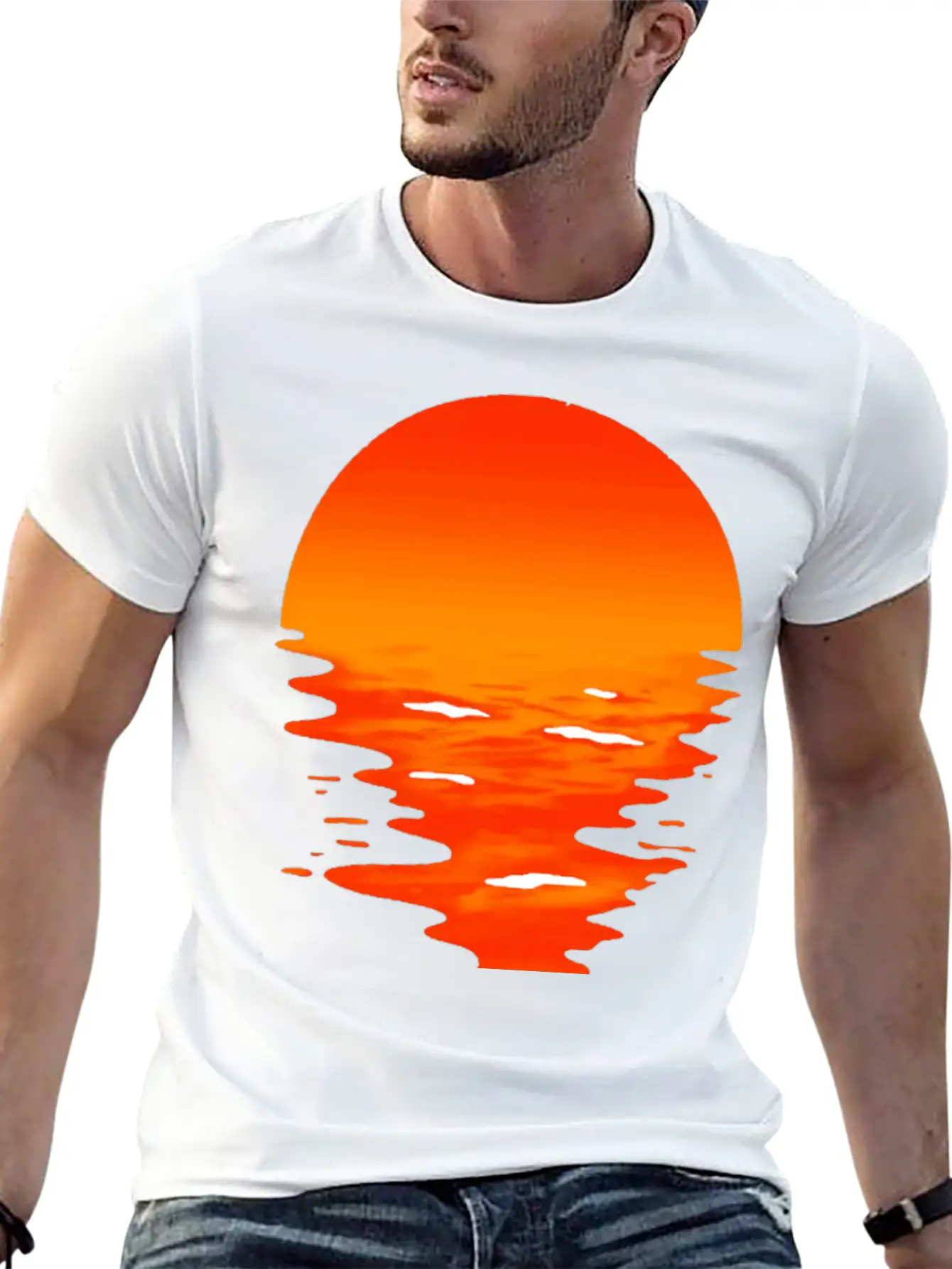 Sunset Unisex Casual T-Shirt – Clean Design For Daily Comfort