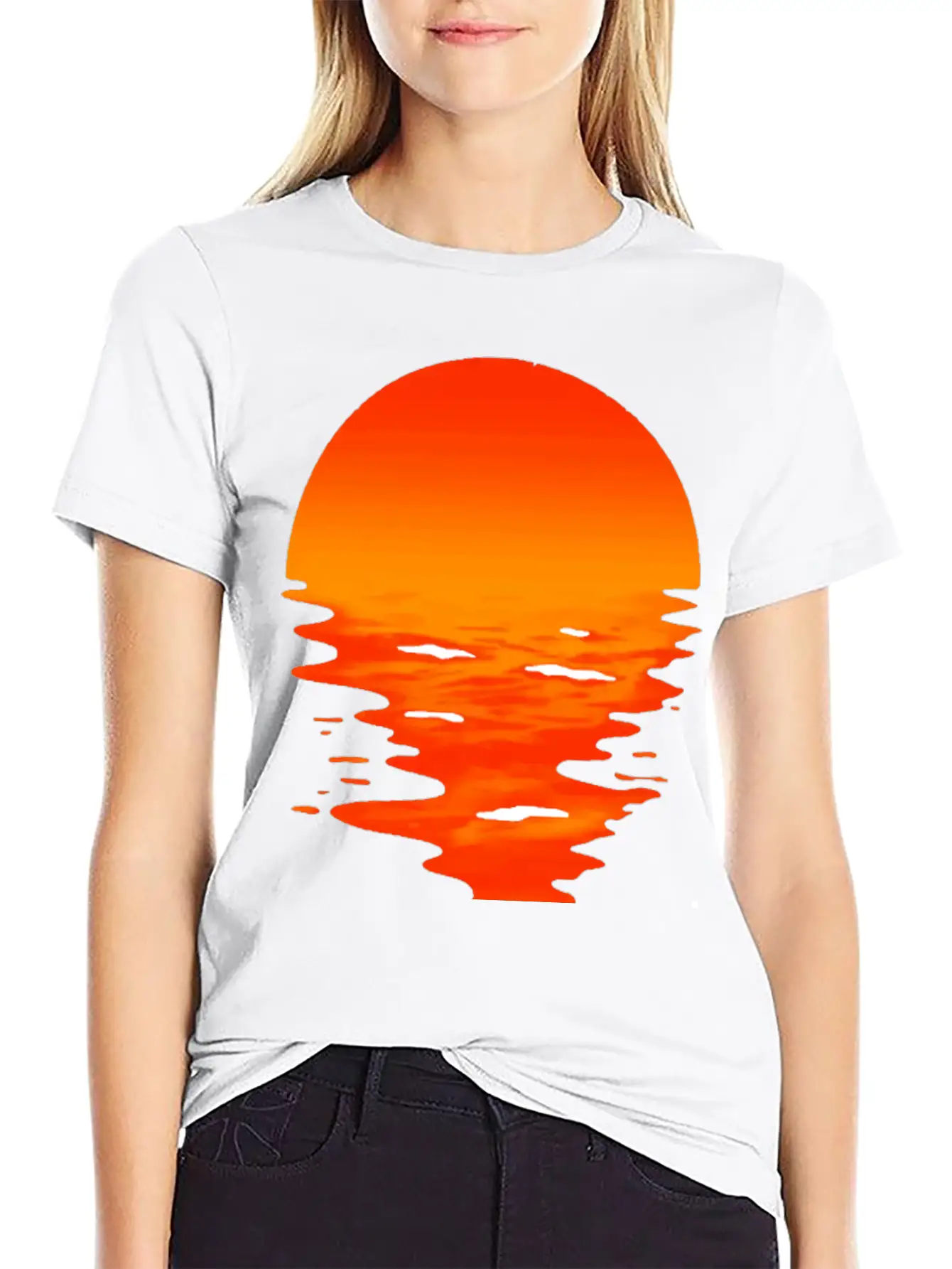 Sunset Unisex Casual T-Shirt – Clean Design For Daily Comfort