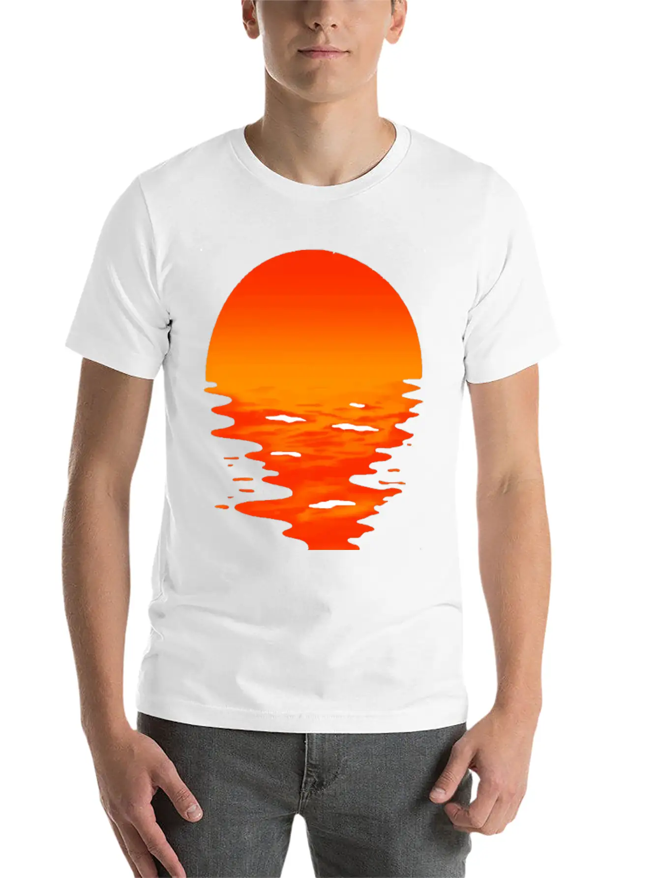Sunset Unisex Casual T-Shirt – Clean Design For Daily Comfort