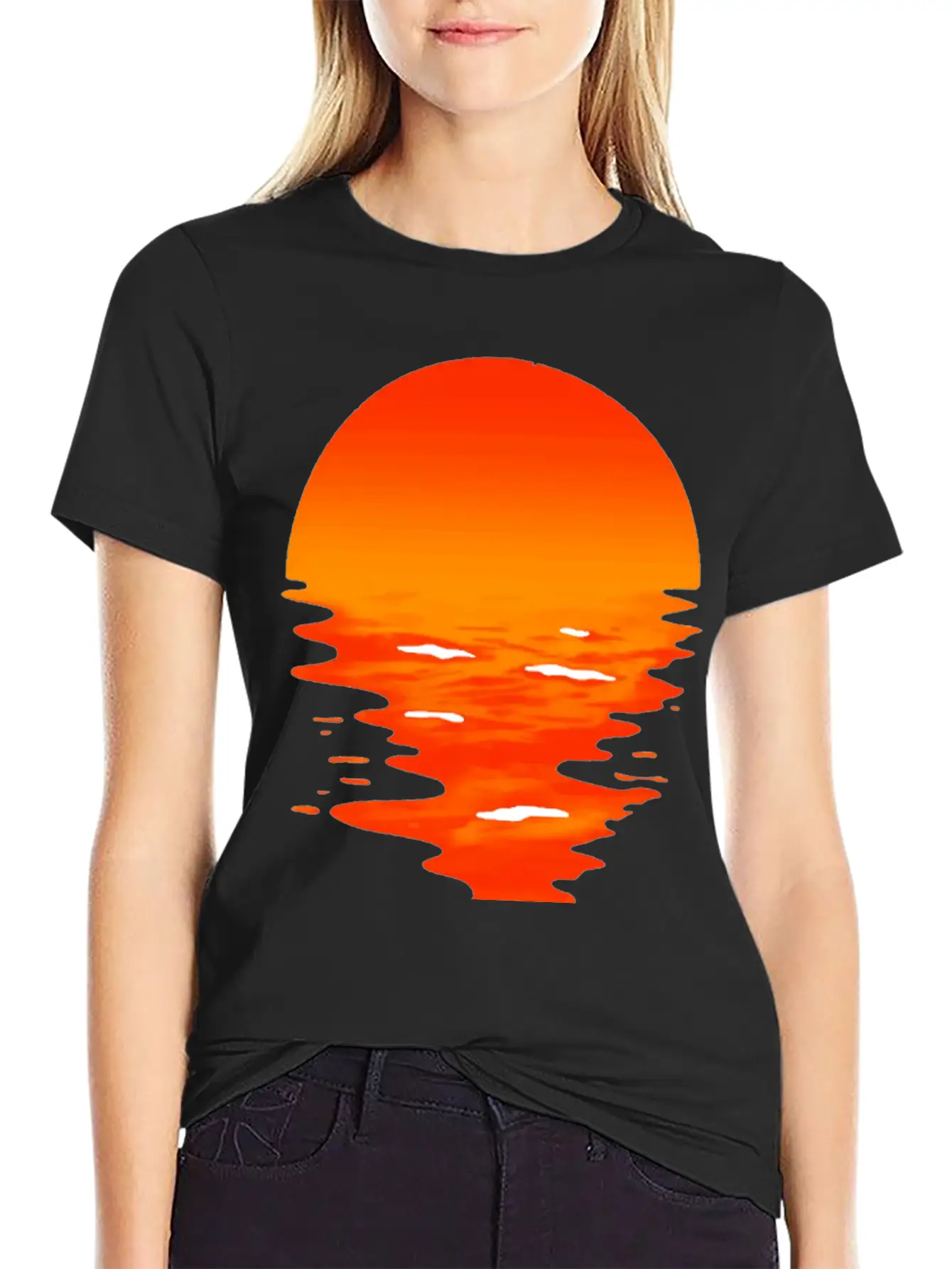 Sunset Unisex Casual T-Shirt – Clean Design For Daily Comfort