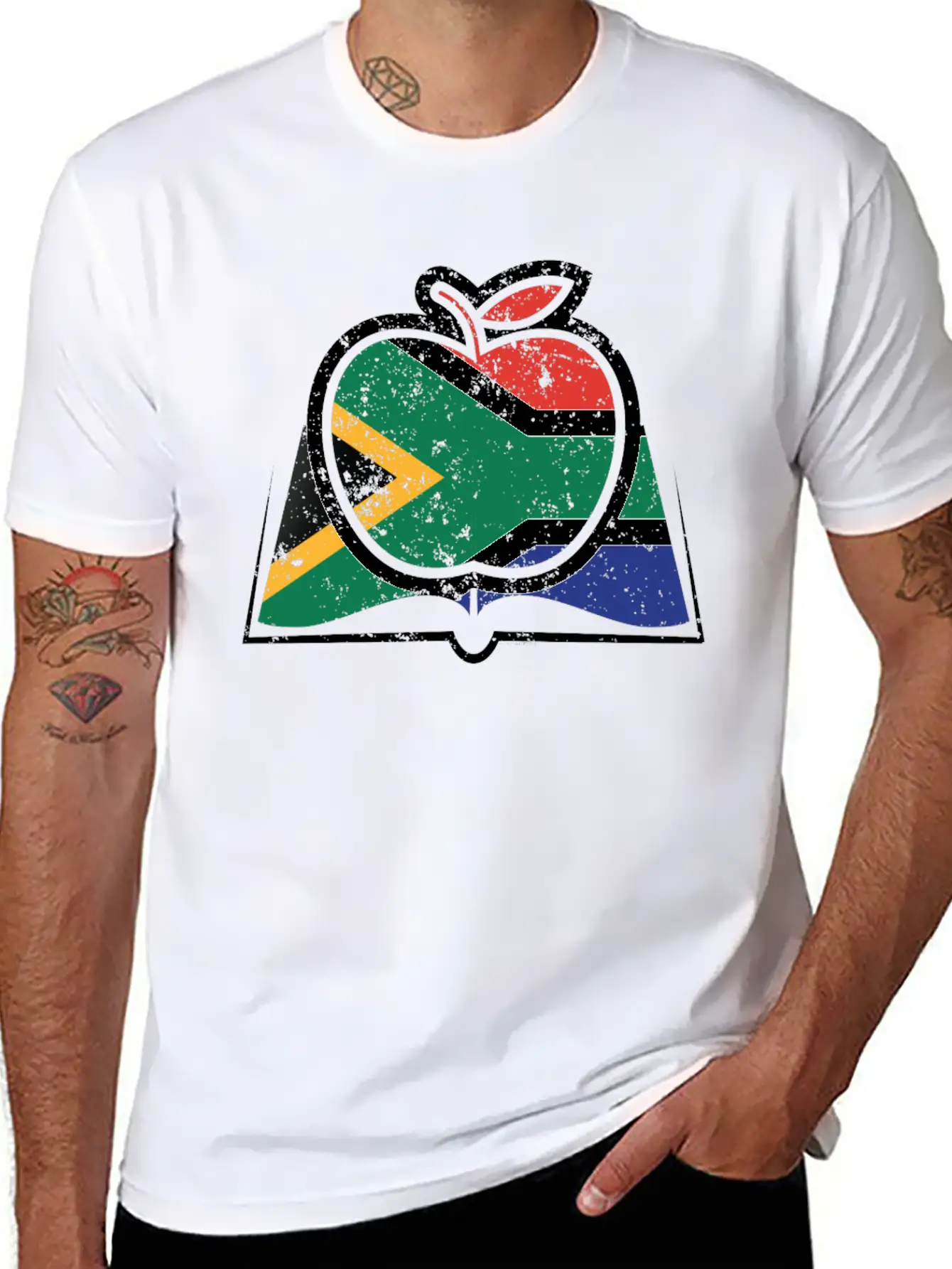 Super Teacher South African Flag Unisex Casual T-Shirt – Clean Design For Daily Comfort