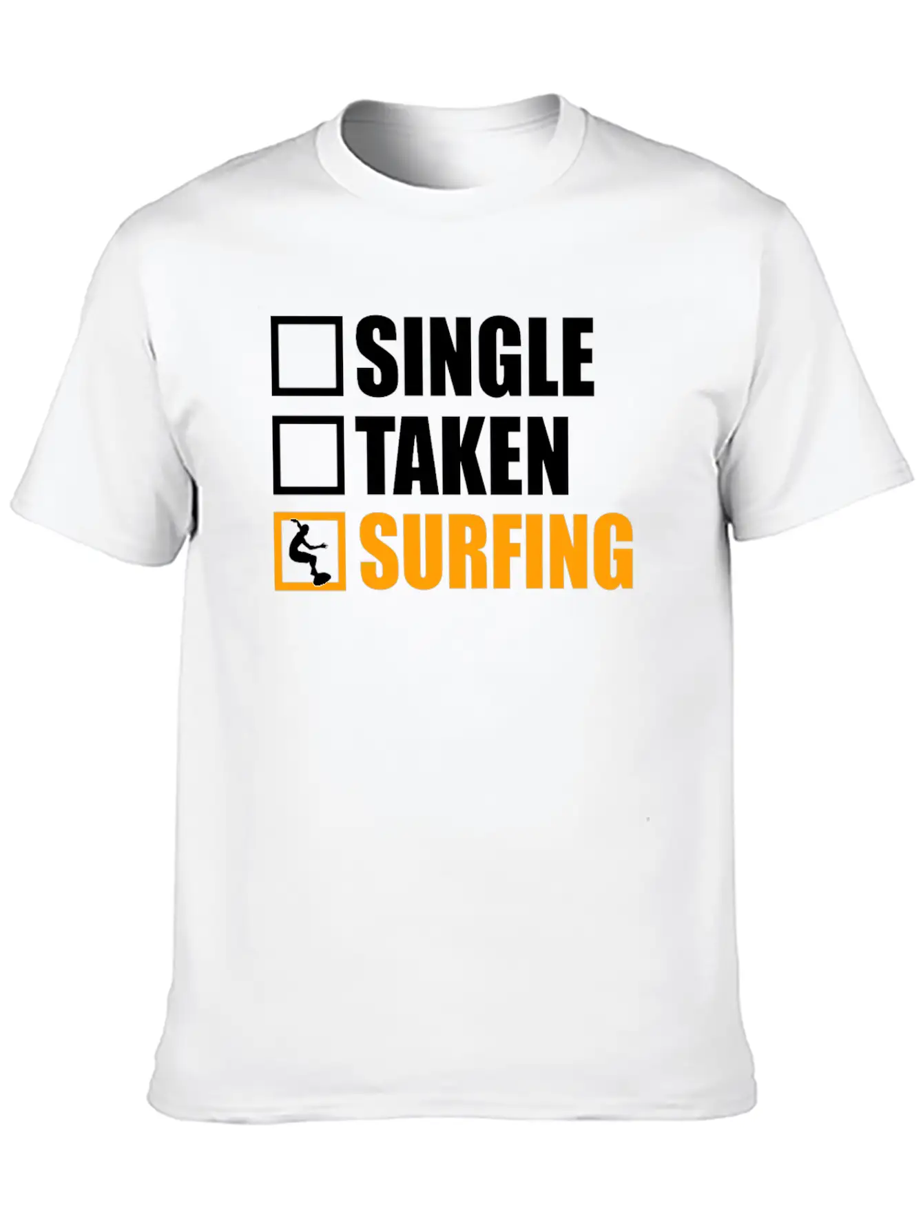 Surfing Is My Girlfriend Unisex Casual T-Shirt – Clean Design For Daily Comfort