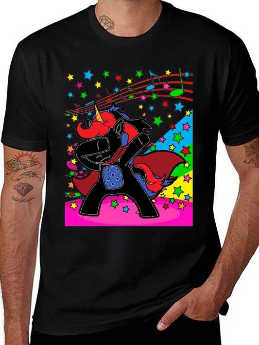 Dabbing Unicorn Stars T-Shirt