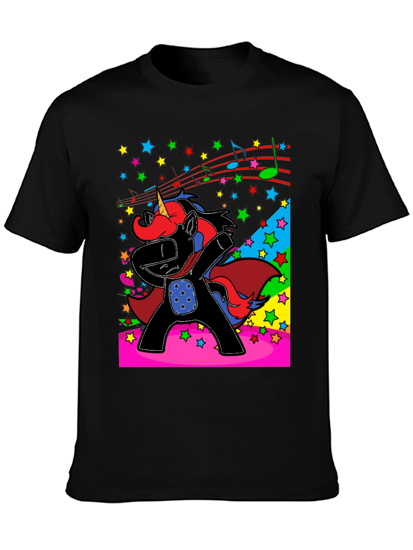 Dabbing Unicorn Stars T-Shirt