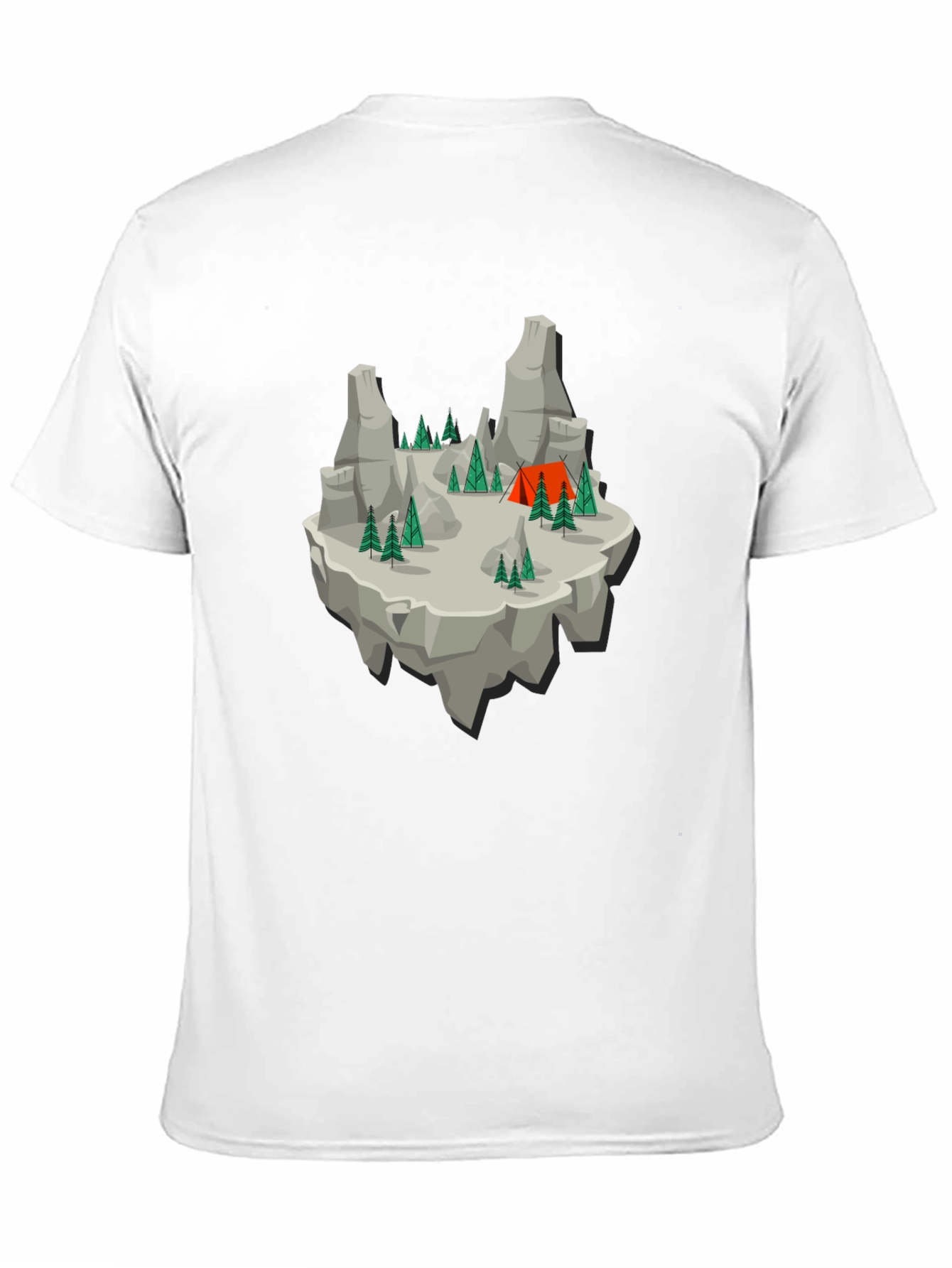 Floating Island Camping T-Shirt - Graphic Tee