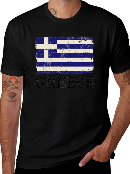 Greece Flag T-Shirt - Patriotic Greek Pride Tee