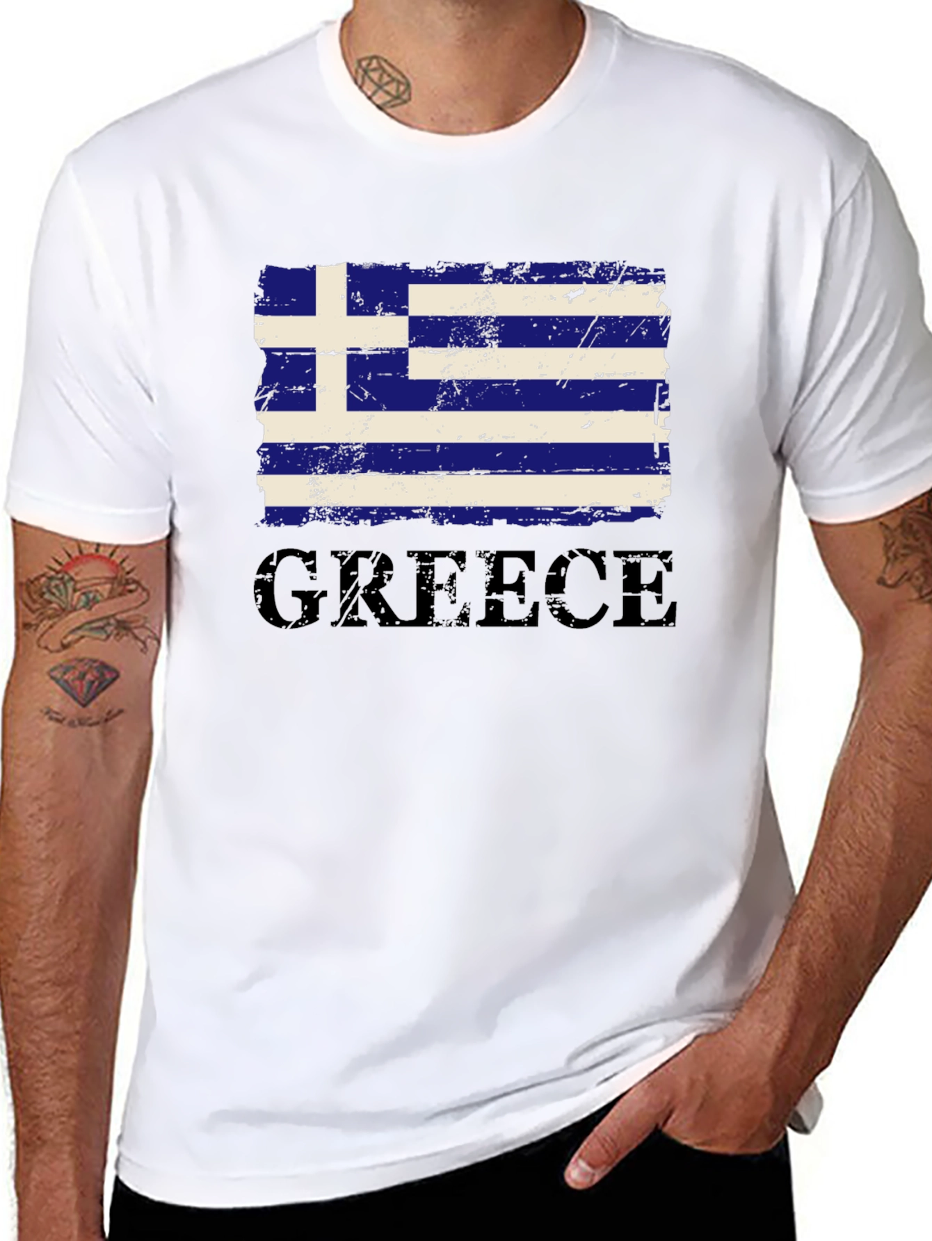Greece Flag T-Shirt - Patriotic Greek Pride Tee