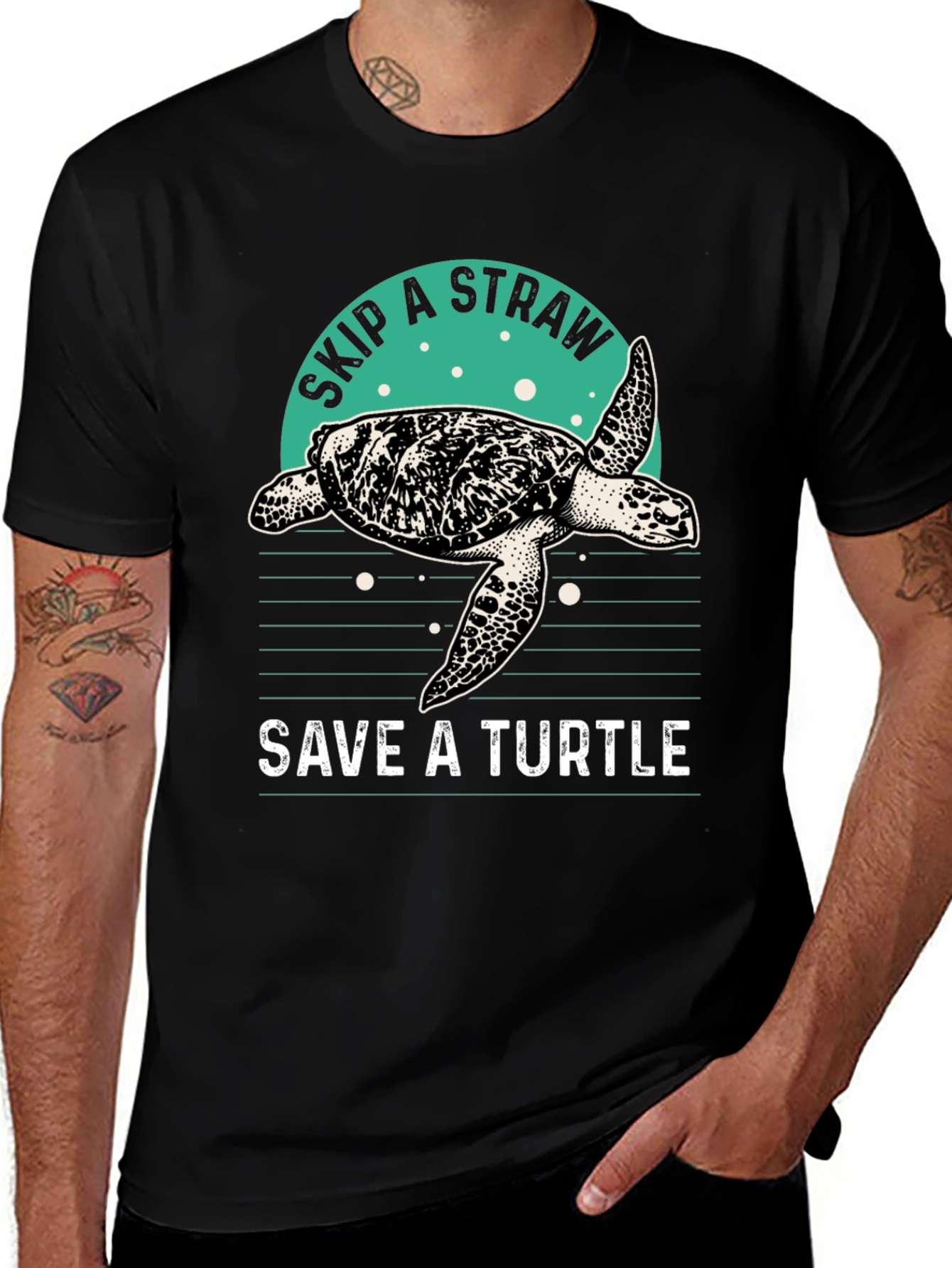 Save a Turtle T-Shirt - Skip a Straw