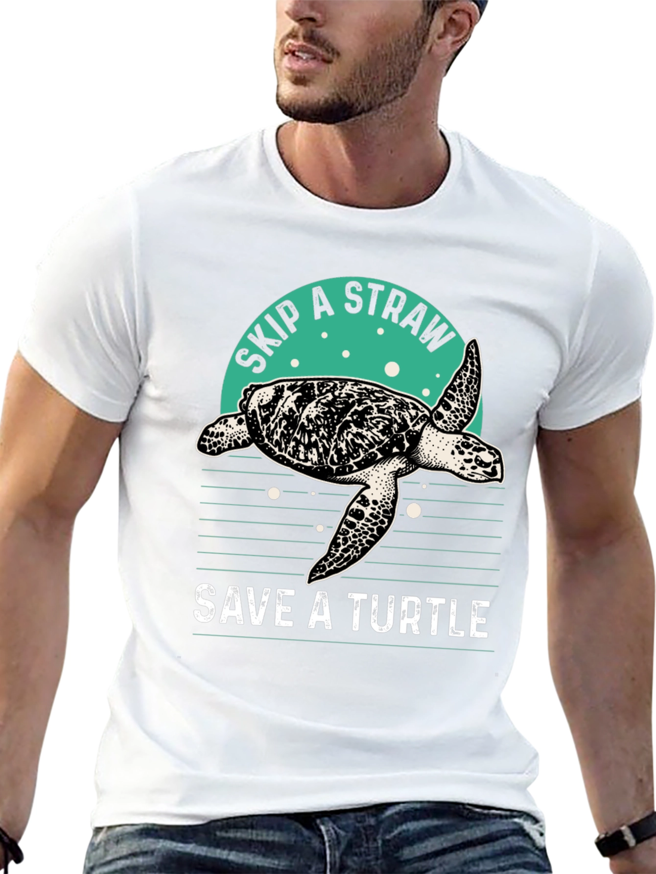 Save a Turtle T-Shirt - Skip a Straw