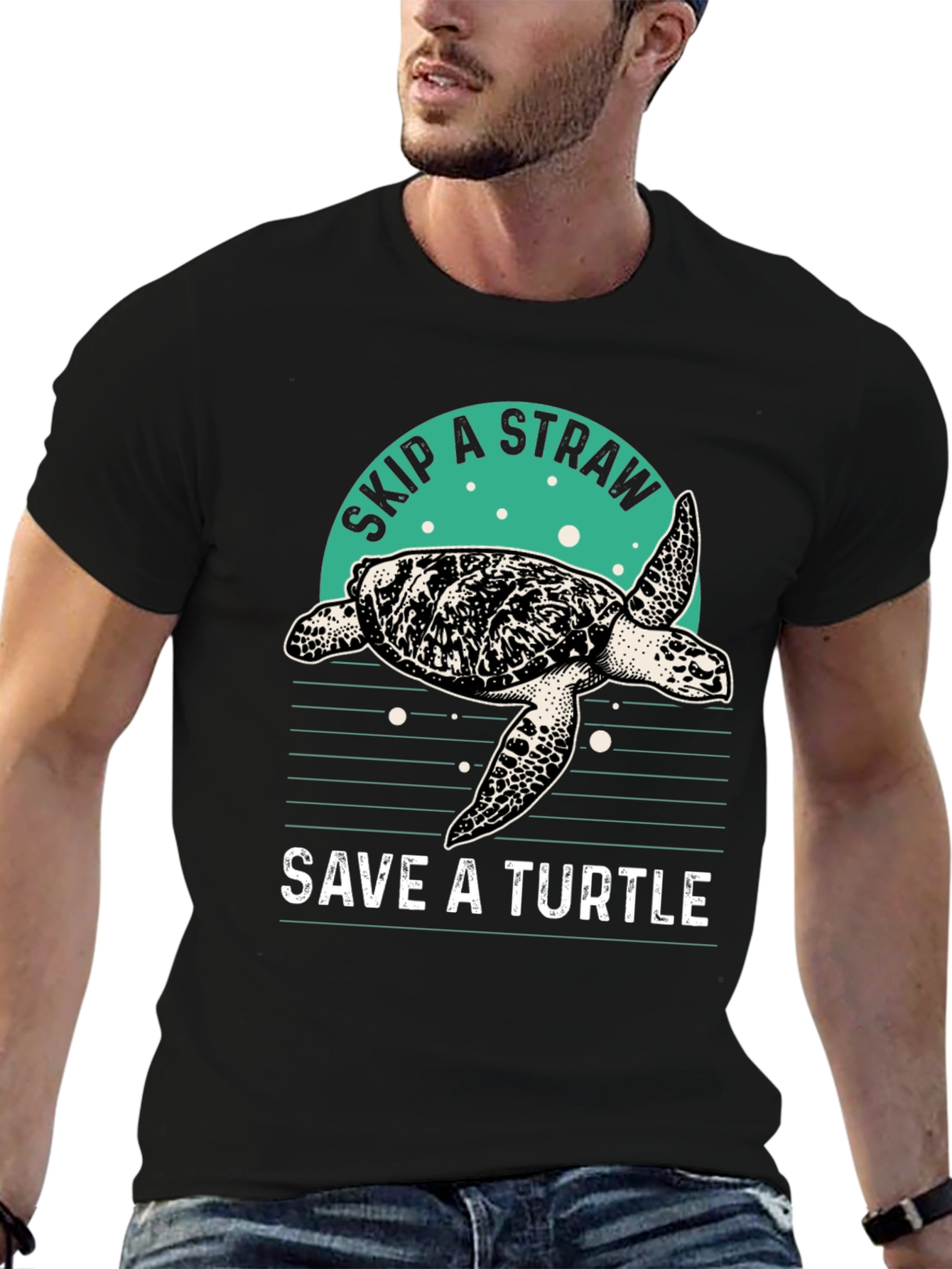 Save a Turtle T-Shirt - Skip a Straw